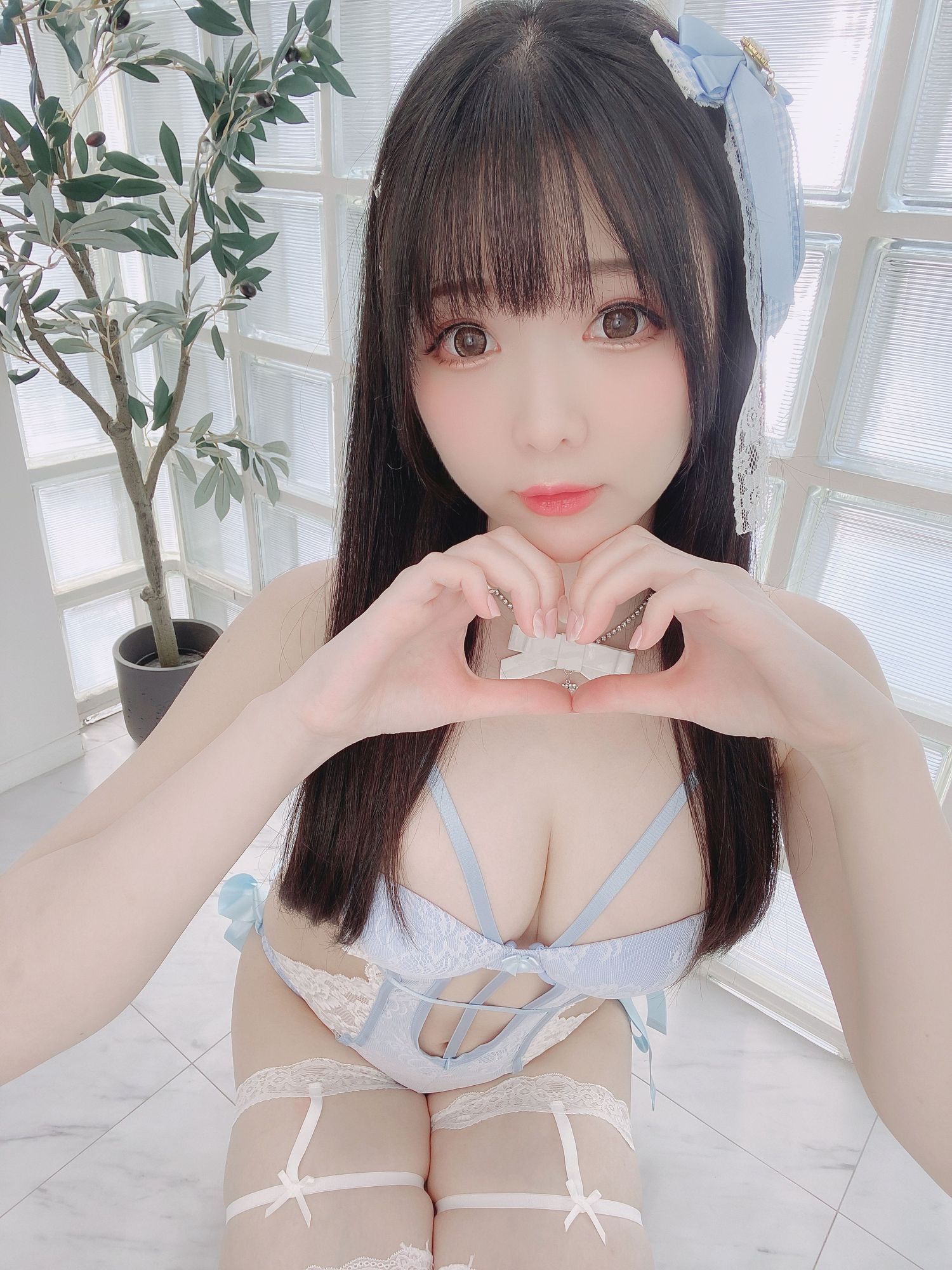 图片[10]-No.096 – Blue Lingerie [41P]-coswz-cos王者
