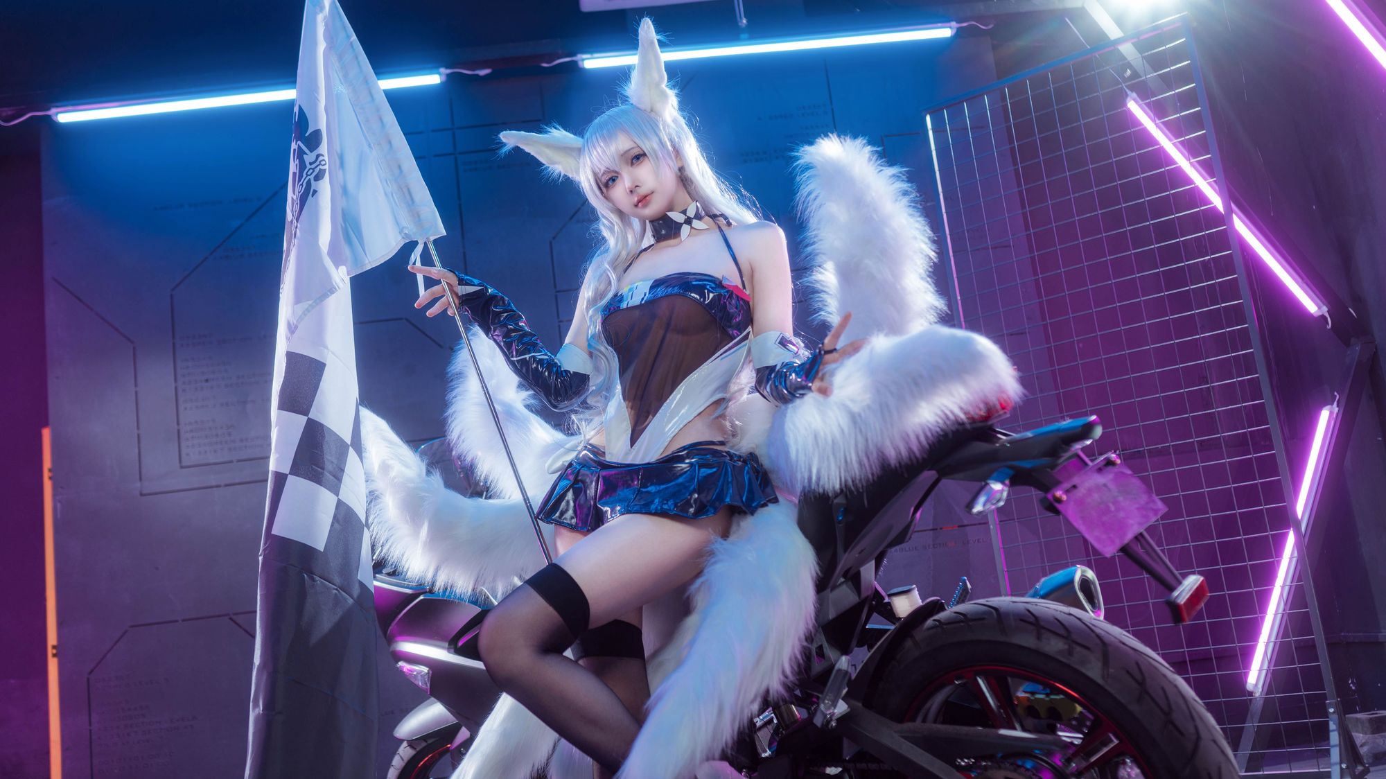 图片[2]-No.001 – 碧蓝航线 巴尔的摩+信浓赛车女郎 (&艾西Aiwest) [47P]-coswz-cos王者