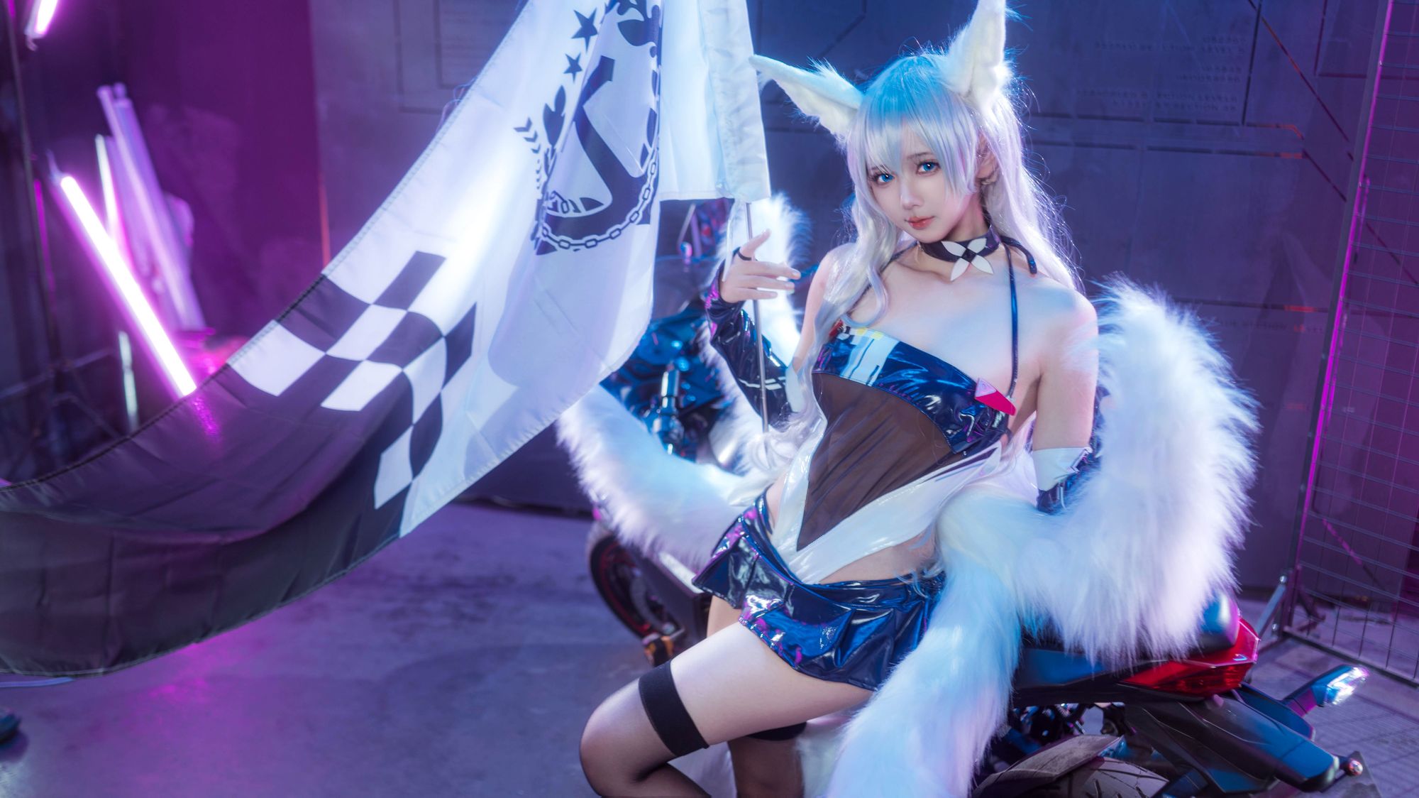 No.001 – 碧蓝航线 巴尔的摩+信浓赛车女郎 (&艾西Aiwest) [47P]-coswz-cos王者