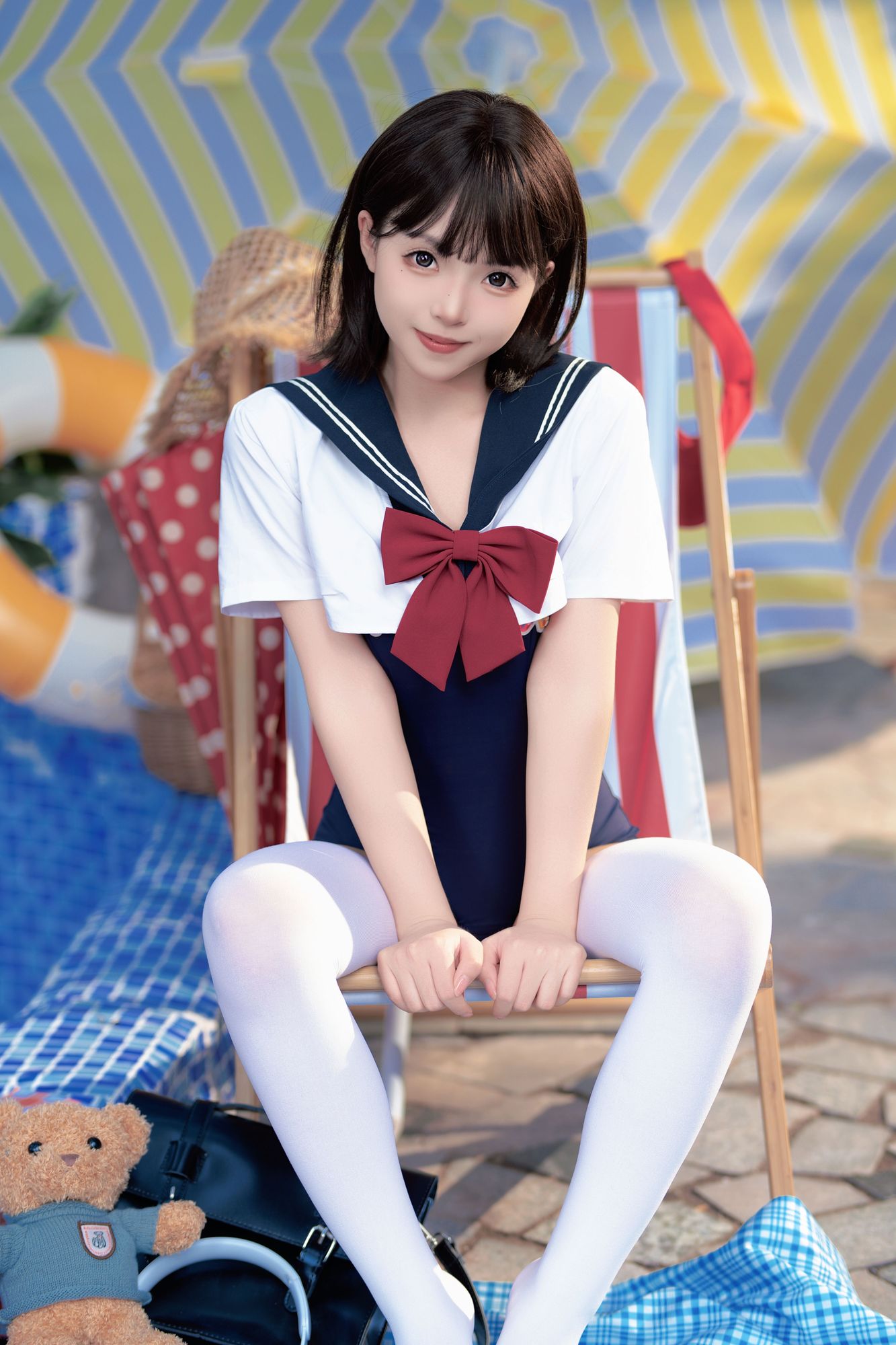 图片[3]-No.003 – 反差JK泳装 [97P 7V]-coswz-cos王者