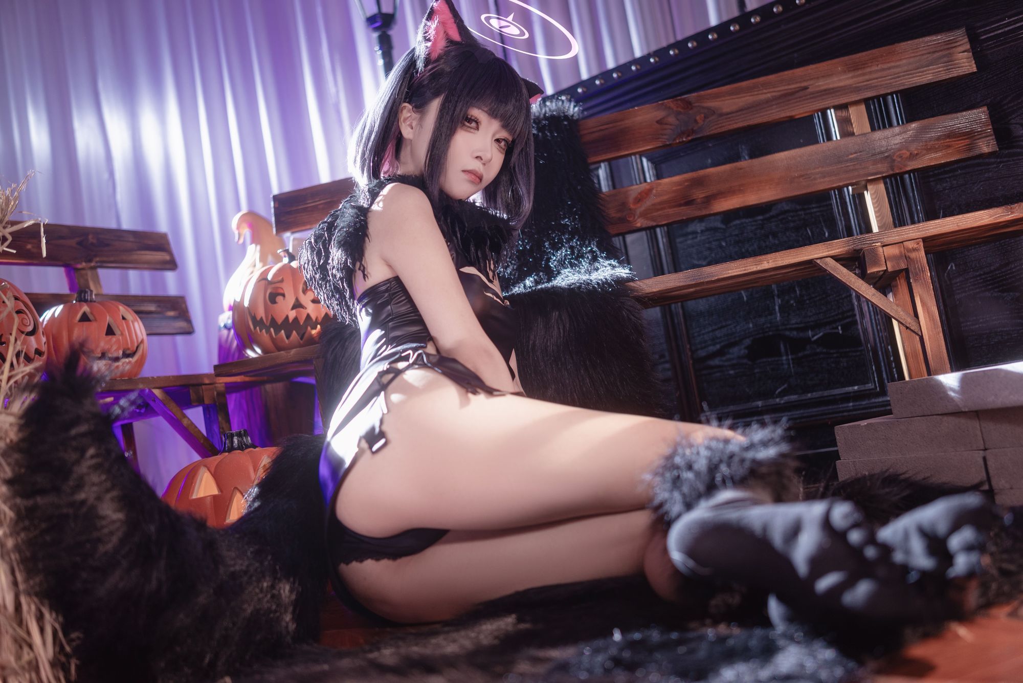 图片[6]-No.005 – 蔚蓝档案 杏山和纱 万圣节 [34P]-coswz-cos王者