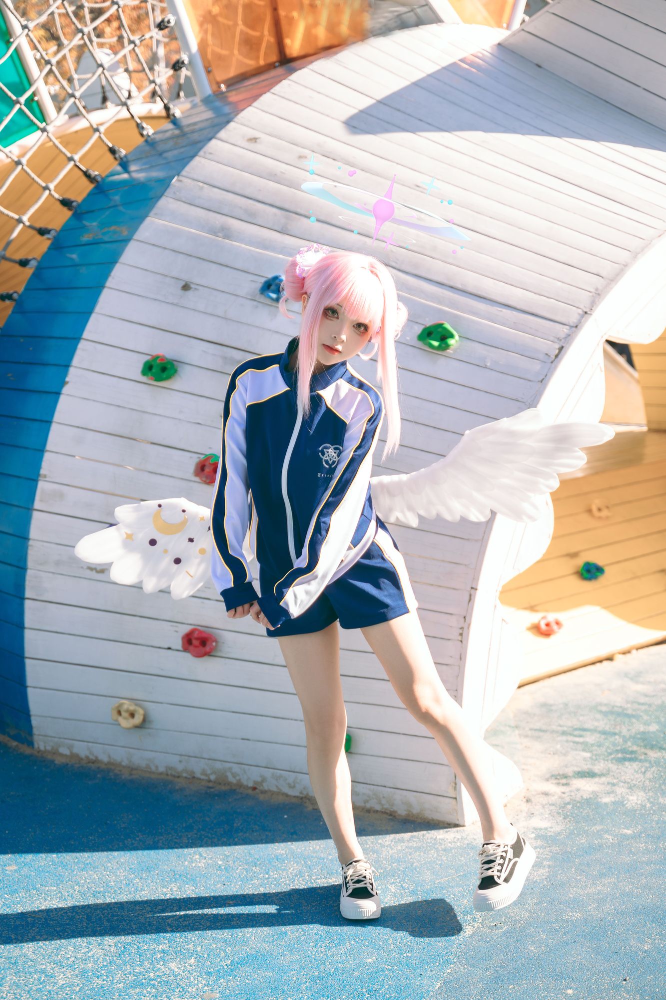 No.007 – 蔚蓝档案 圣园未花 体操服 [40P]-coswz-cos王者