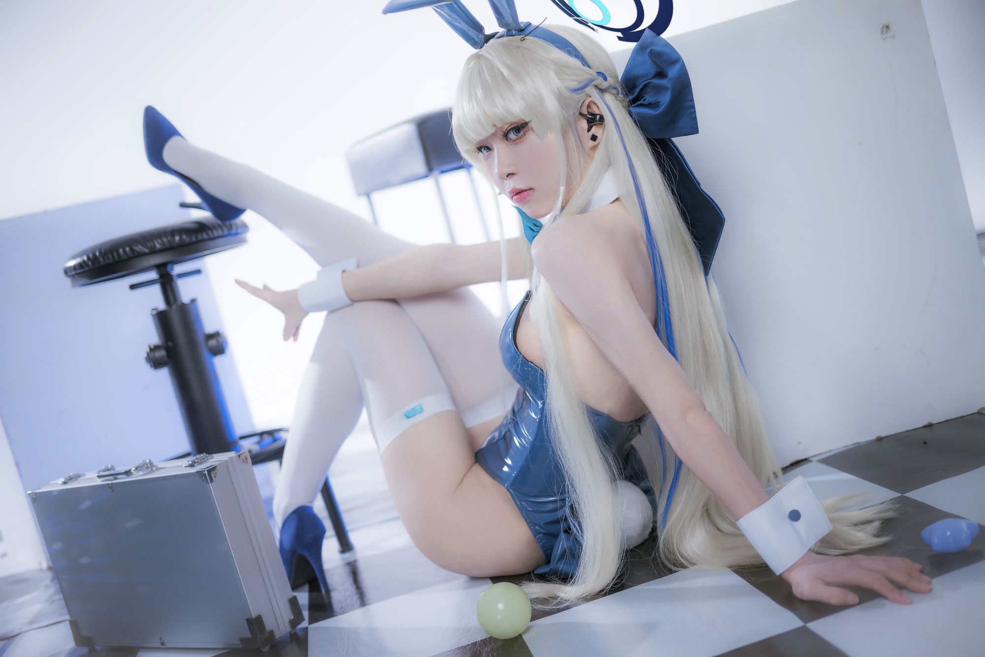 图片[3]-No.008 – 蔚蓝档案 飞鸟马时 兔女郎 [34P]-coswz-cos王者