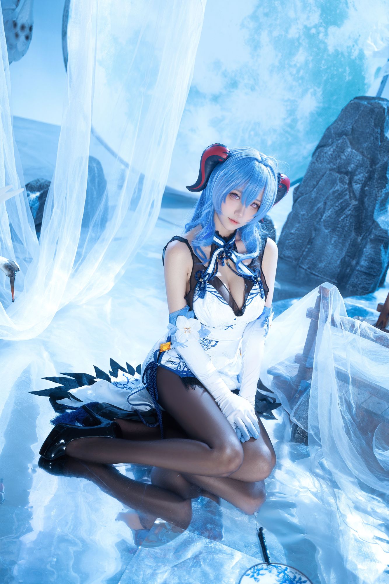 No.010 – 原神 甘雨 青花瓷 [12P]-coswz-cos王者