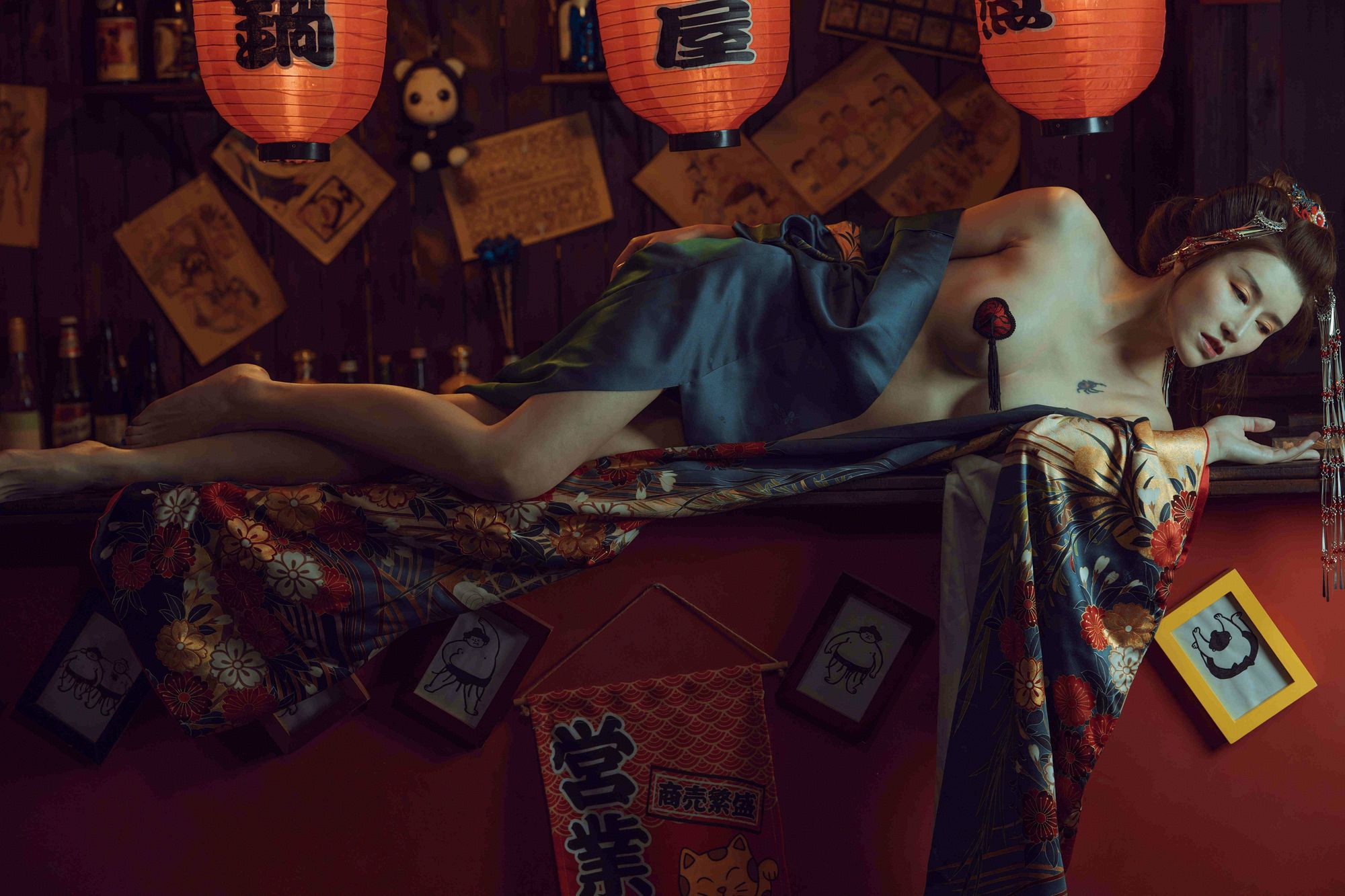 图片[3]-No.011 – 酒醉的和服少女 [40P 1V]-coswz-cos王者