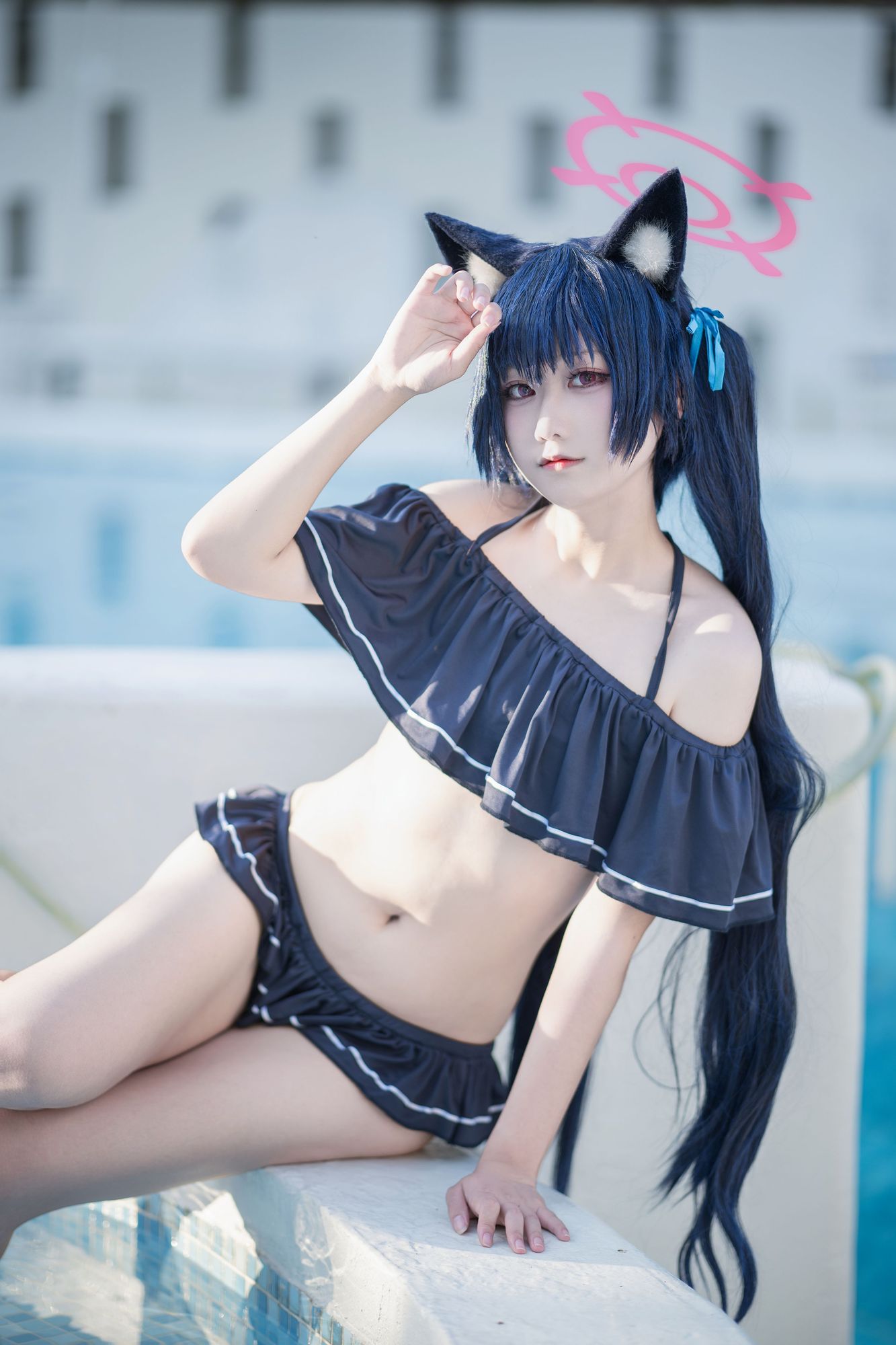 图片[2]-No.012 – 黑见芹香 泳装 [28P]-coswz-cos王者