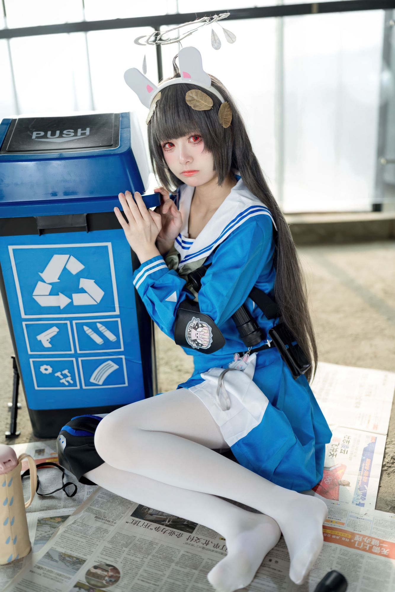 图片[3]-No.013 – 蔚蓝档案 霞沢美游 [55P]-coswz-cos王者
