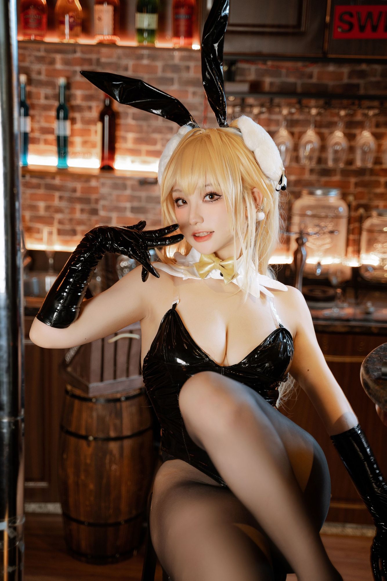 No.018 - Nikke胜利女神 露菲 兔女郎 [50P 10V]-coswz-cos王者