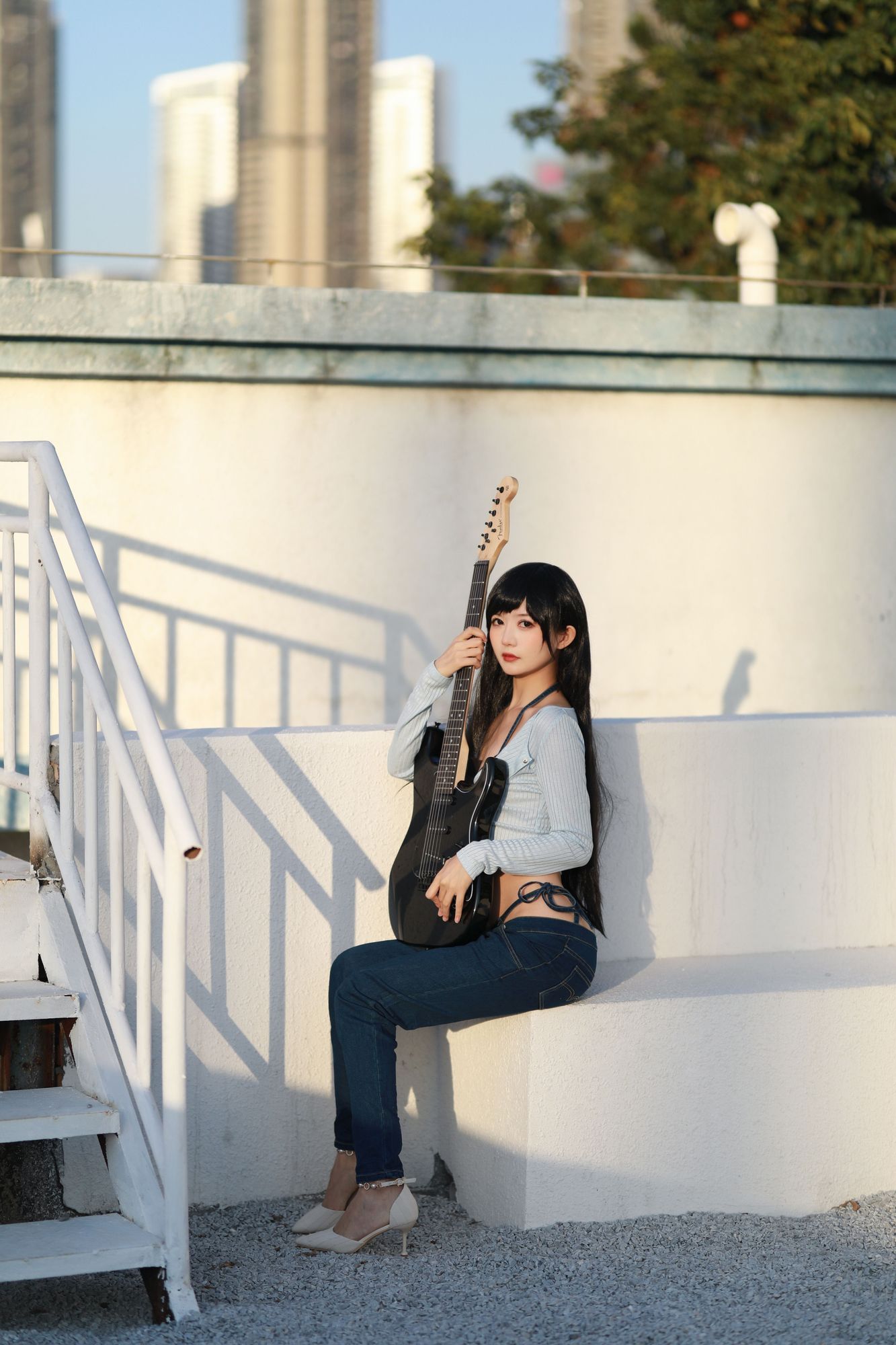 图片[3]-No.019 – 吉他牛仔裤 [26P]-coswz-cos王者