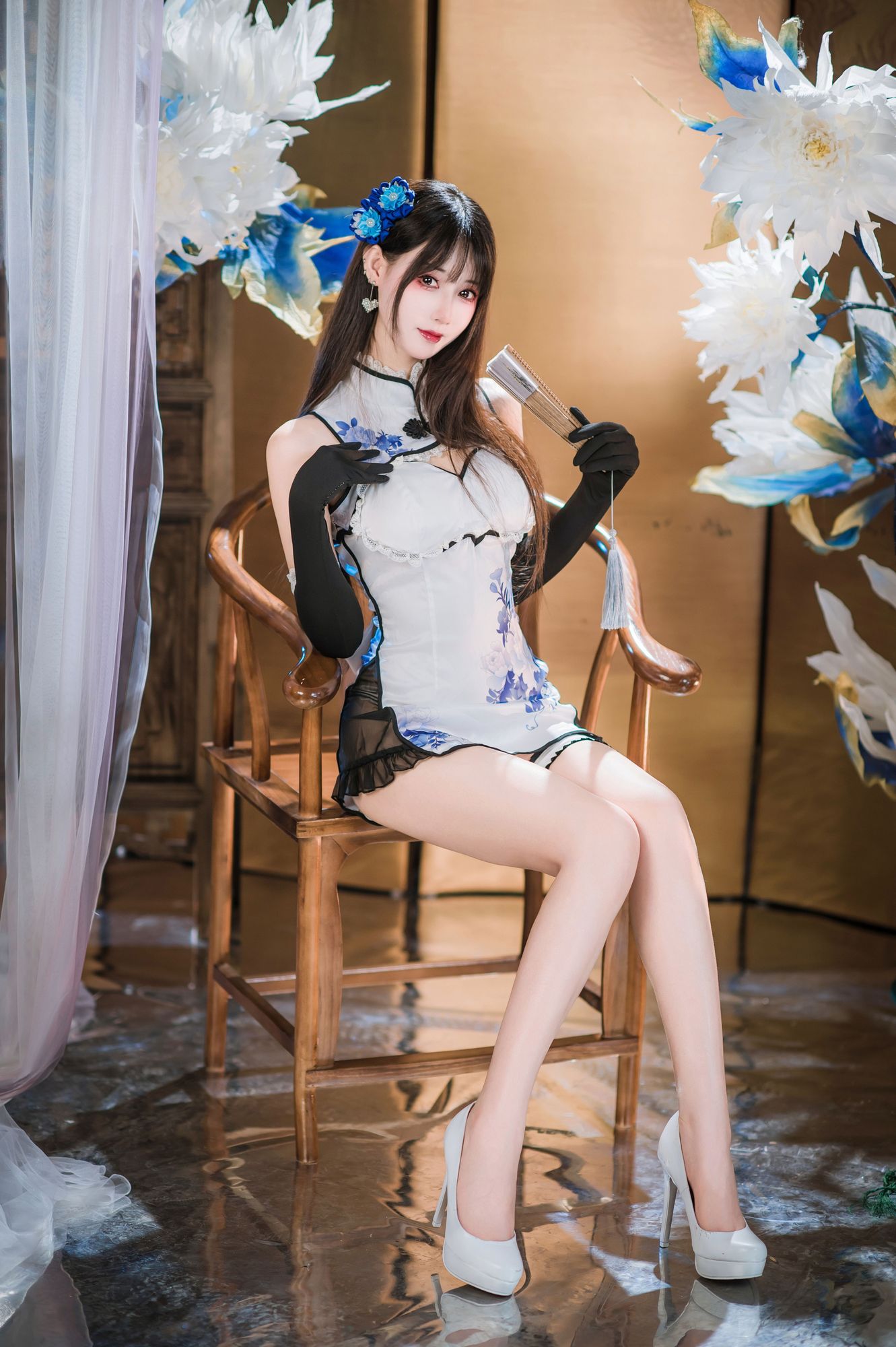 图片[3]-No.023 – 瓶儿 青花瓷旗袍 [25P]-coswz-cos王者