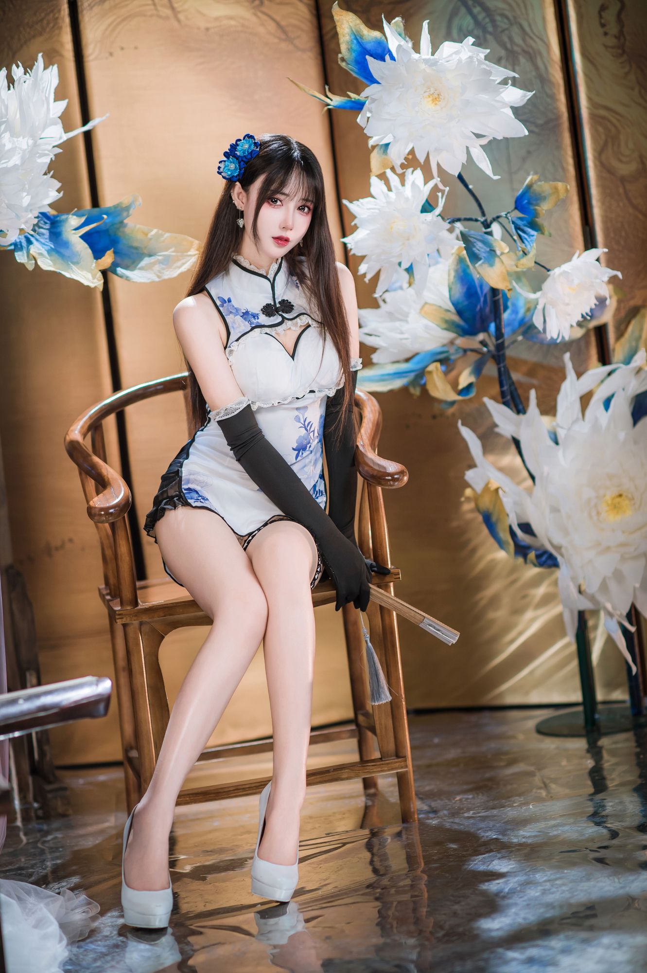 No.023 - 瓶儿 青花瓷旗袍 [25P]-coswz-cos王者