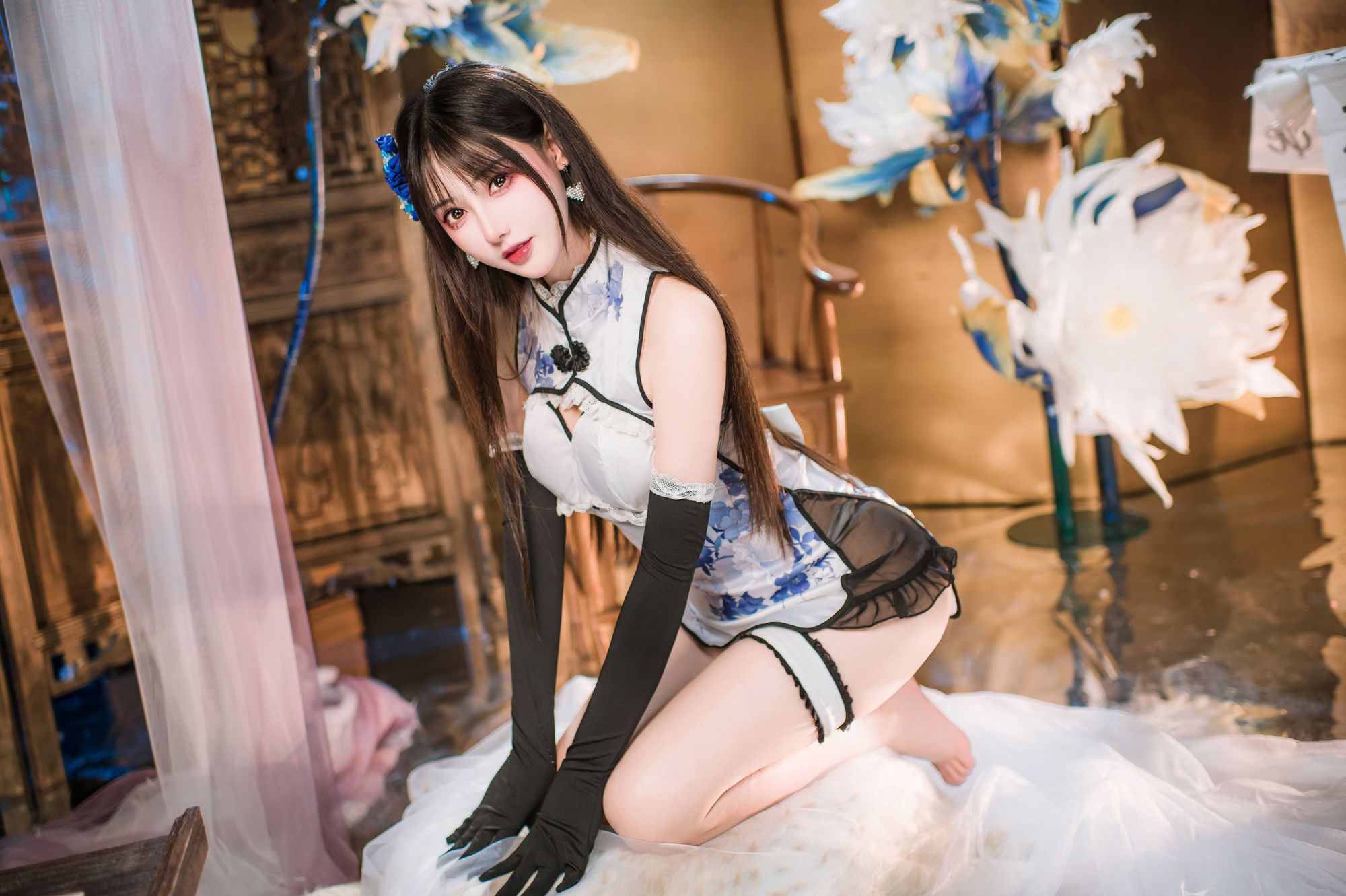 图片[5]-No.023 – 瓶儿 青花瓷旗袍 [25P]-coswz-cos王者