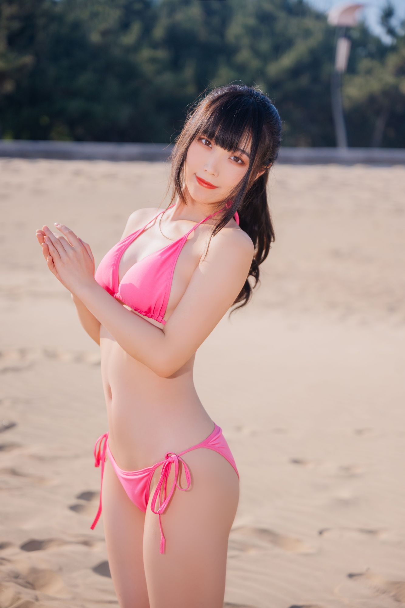 No.023 - 粉色比基尼 [30P]-coswz-cos王者