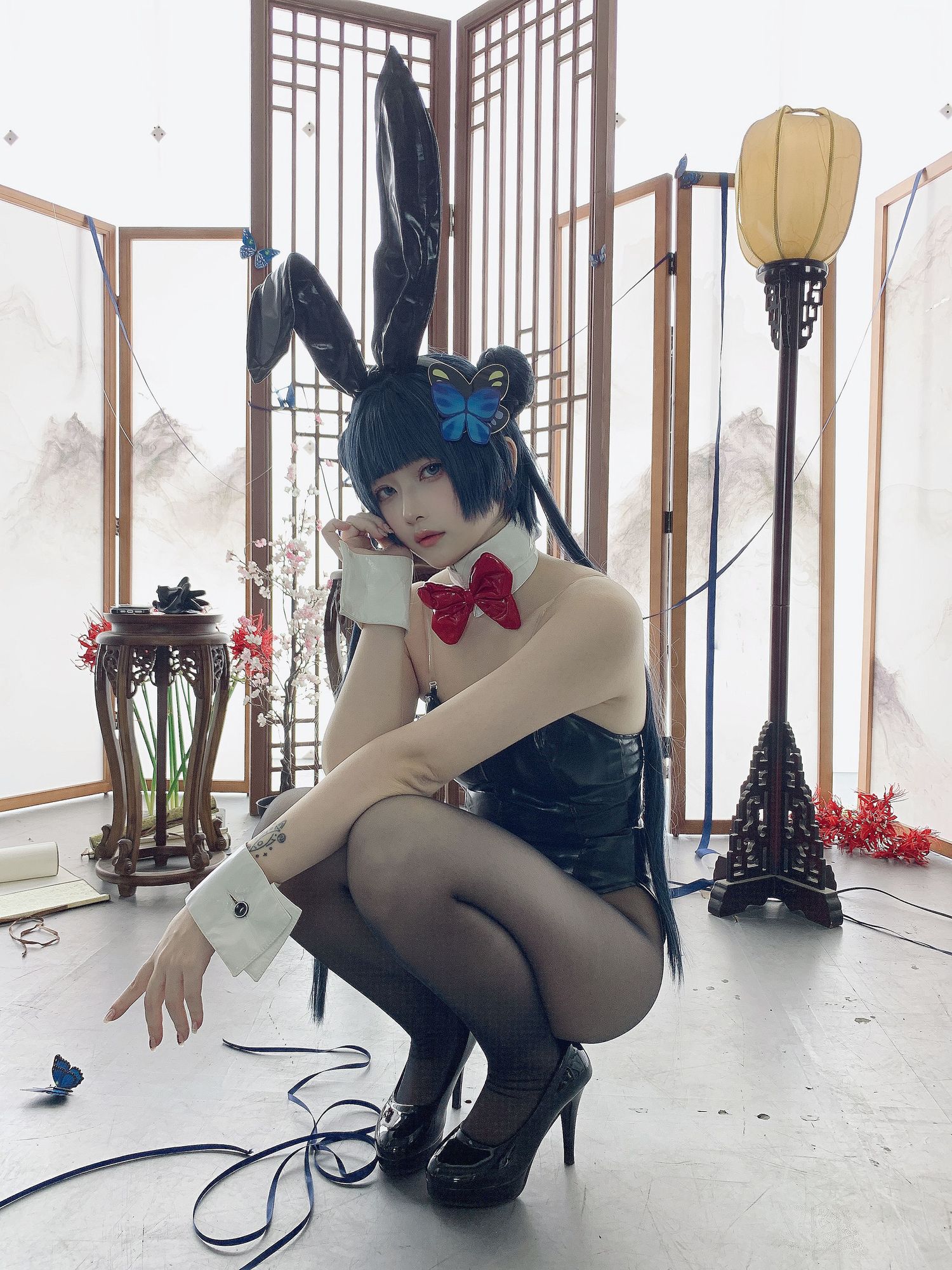 图片[5]-No.025 – 蔚蓝档案 龙华妃咲 兔女郎 [40P]-coswz-cos王者