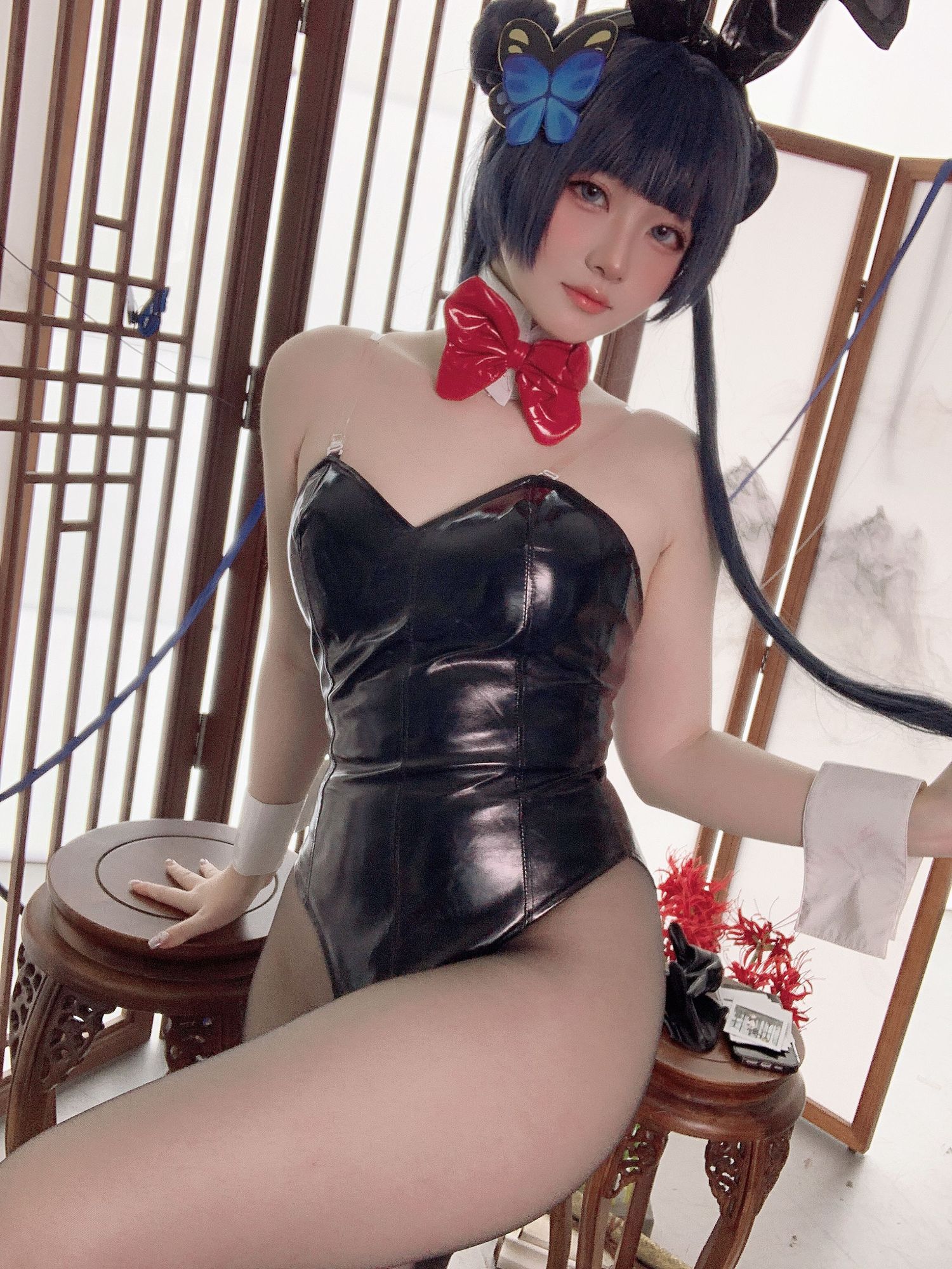 图片[4]-No.025 – 蔚蓝档案 龙华妃咲 兔女郎 [40P]-coswz-cos王者