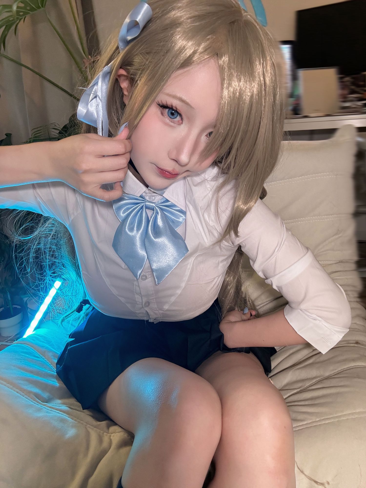 图片[6]-No.027 – 碧蓝档案 明日奈制服自拍 [17P 7V]-coswz-cos王者