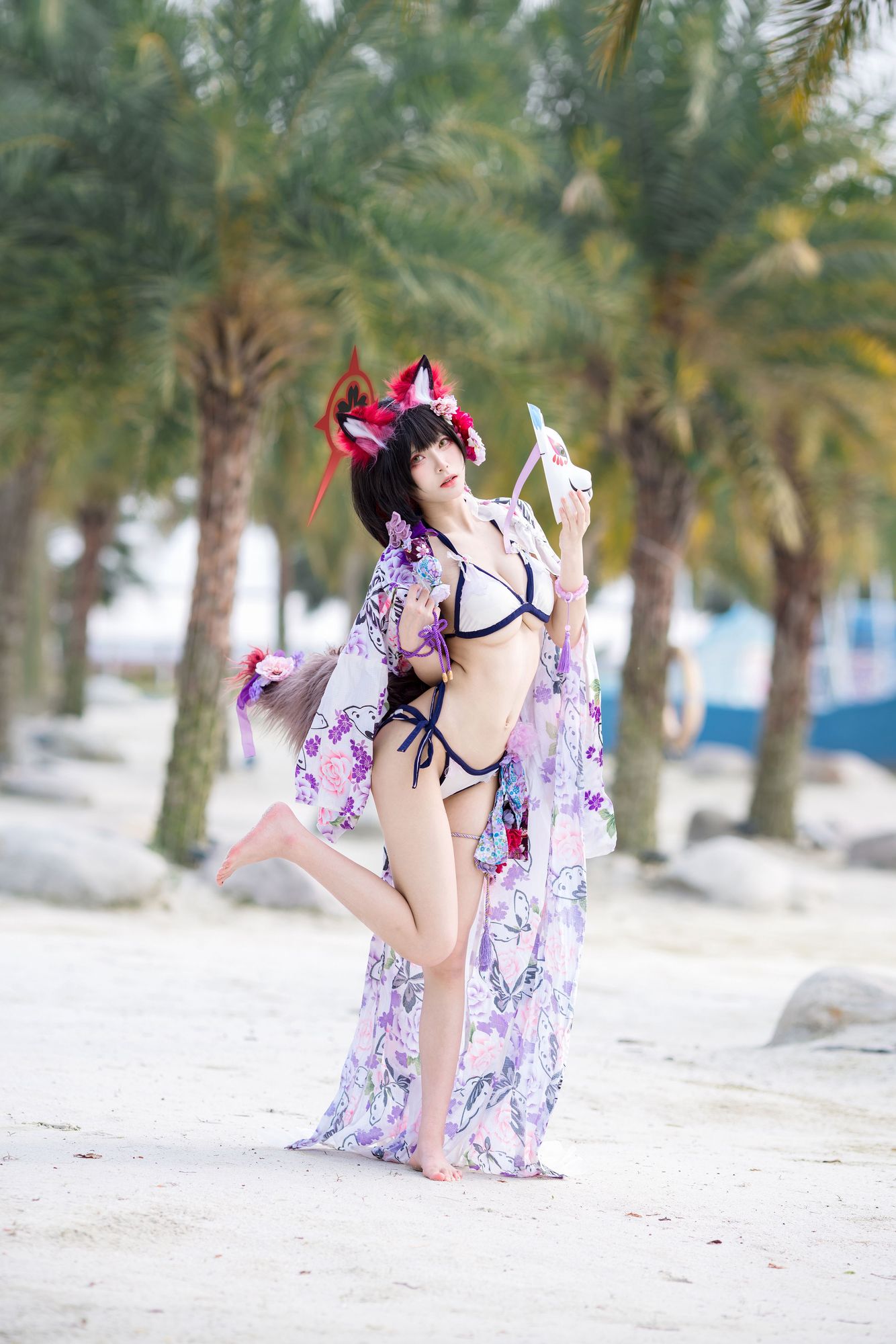 图片[2]-No.028 – 蔚蓝档案 狐坂若藻 泳装 [23P]-coswz-cos王者