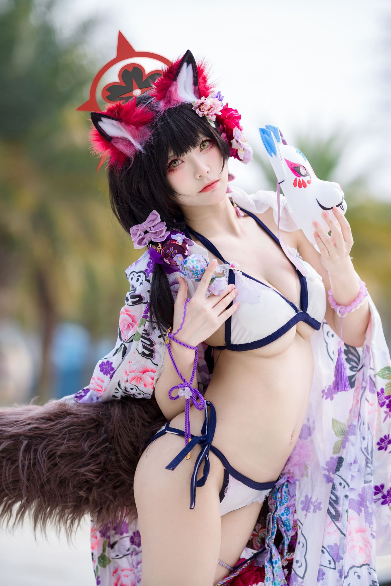 图片[3]-No.028 – 蔚蓝档案 狐坂若藻 泳装 [23P]-coswz-cos王者