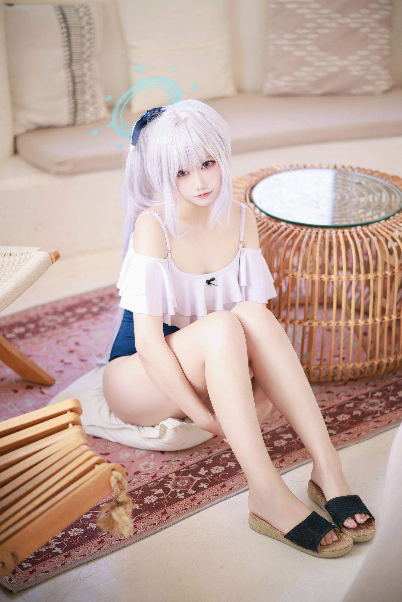 图片[2]-No.031 – 蔚蓝档案 月雪宫子泳装 [20P]-coswz-cos王者