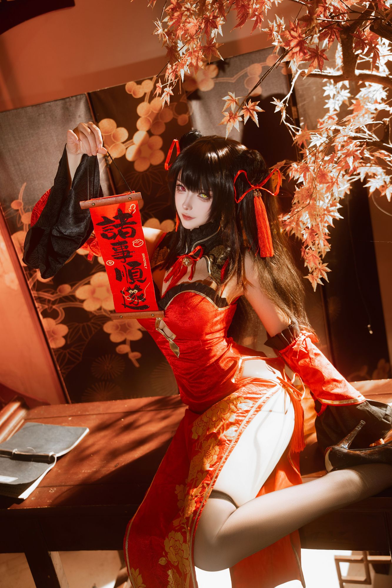 图片[3]-No.032 – 约会大作战 时崎狂三 旗袍 [12P]-coswz-cos王者