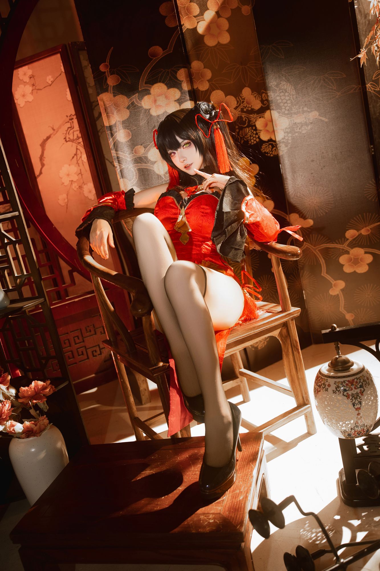 图片[5]-No.032 – 约会大作战 时崎狂三 旗袍 [12P]-coswz-cos王者