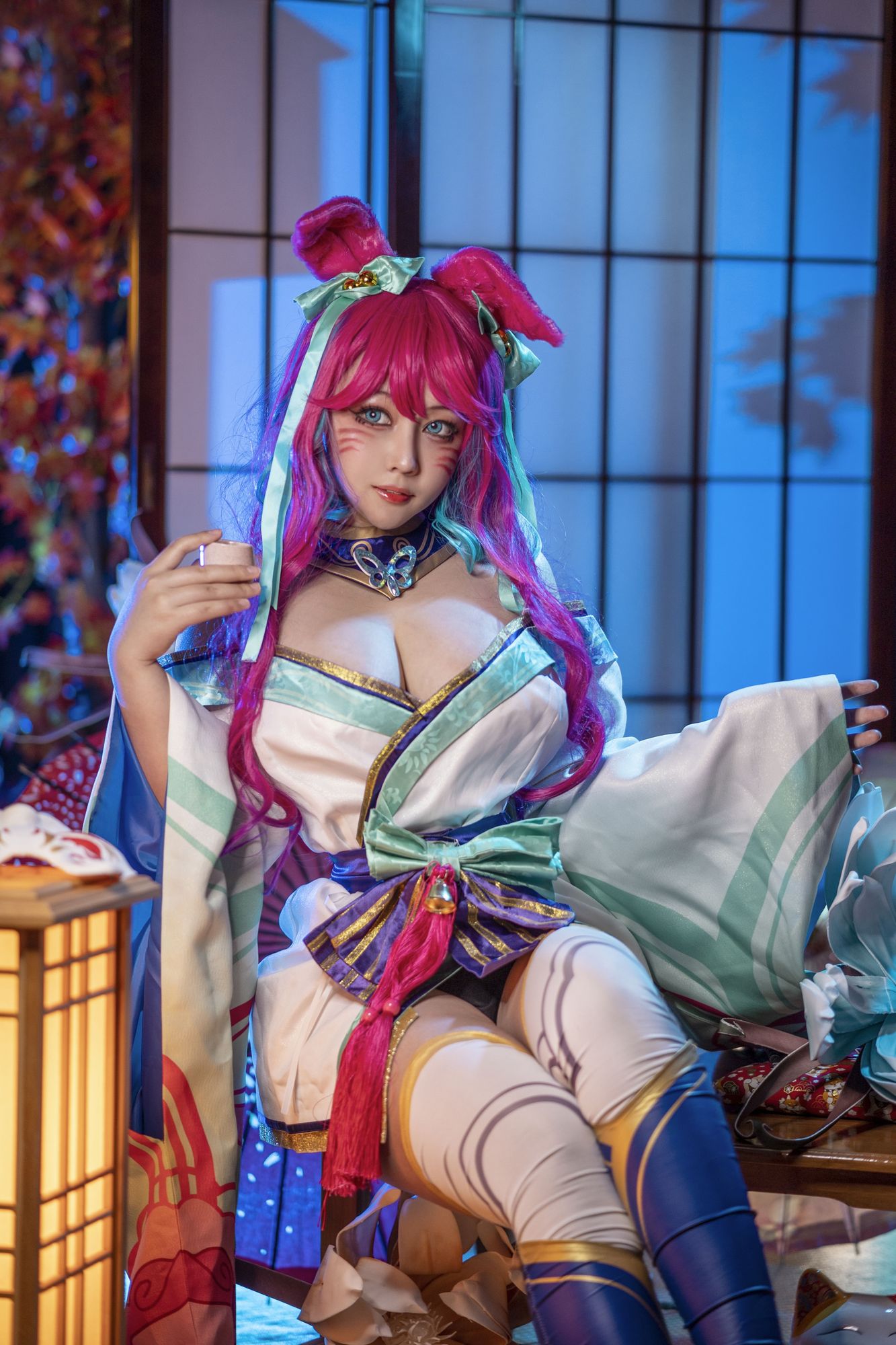 No.037 - 英雄联盟 灵魂莲华 阿狸 [17P 1V]-coswz-cos王者