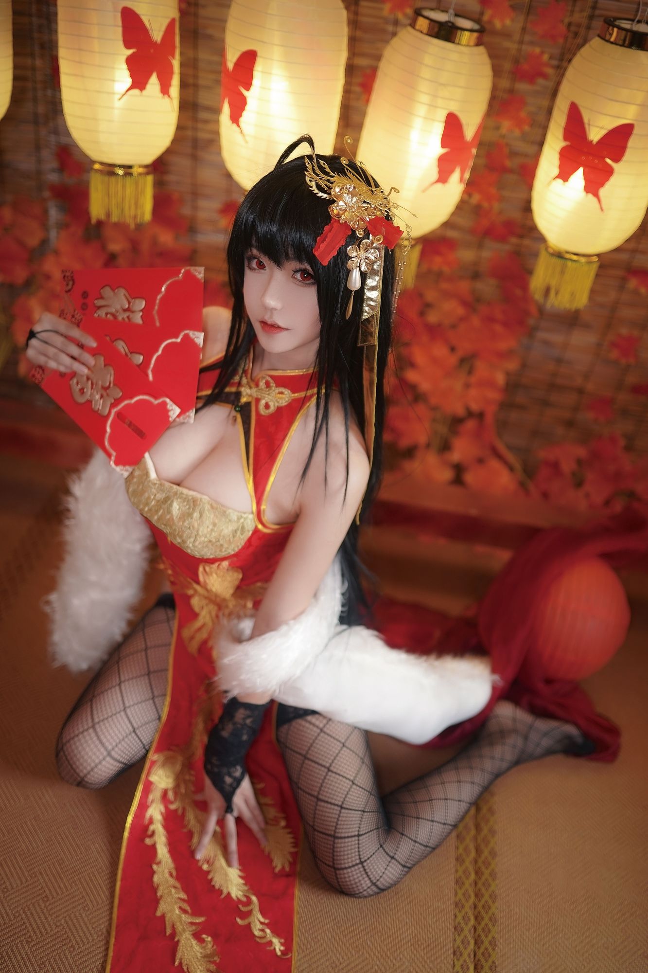 No.038 – 碧蓝航线 大凤旗袍 [14P]-coswz-cos王者