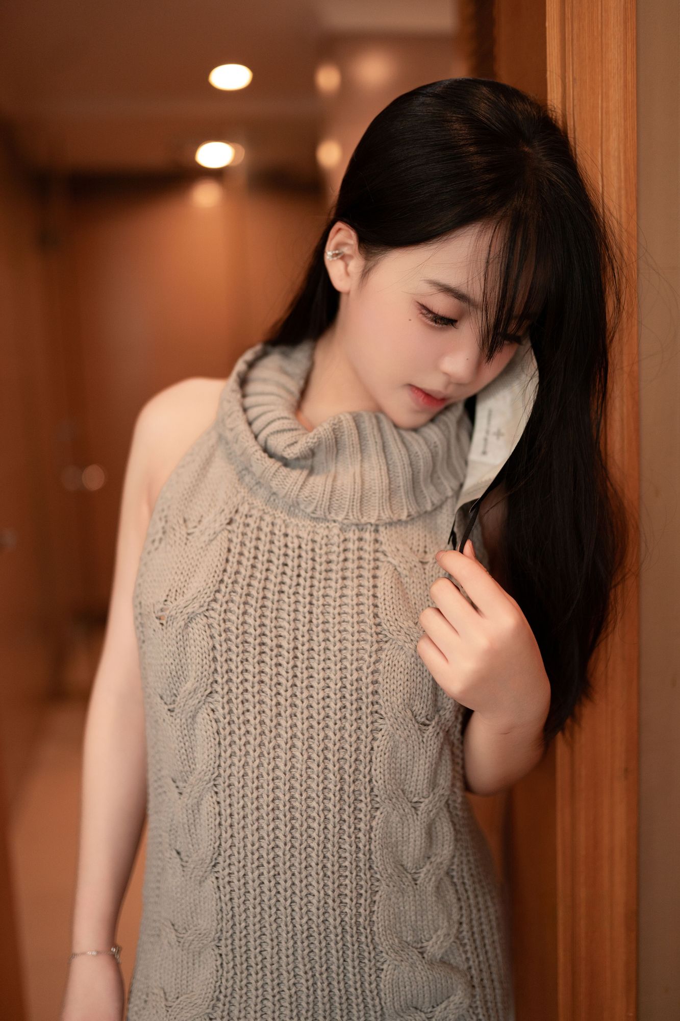 图片[2]-No.041 – 灰色毛衣 [85P]-coswz-cos王者