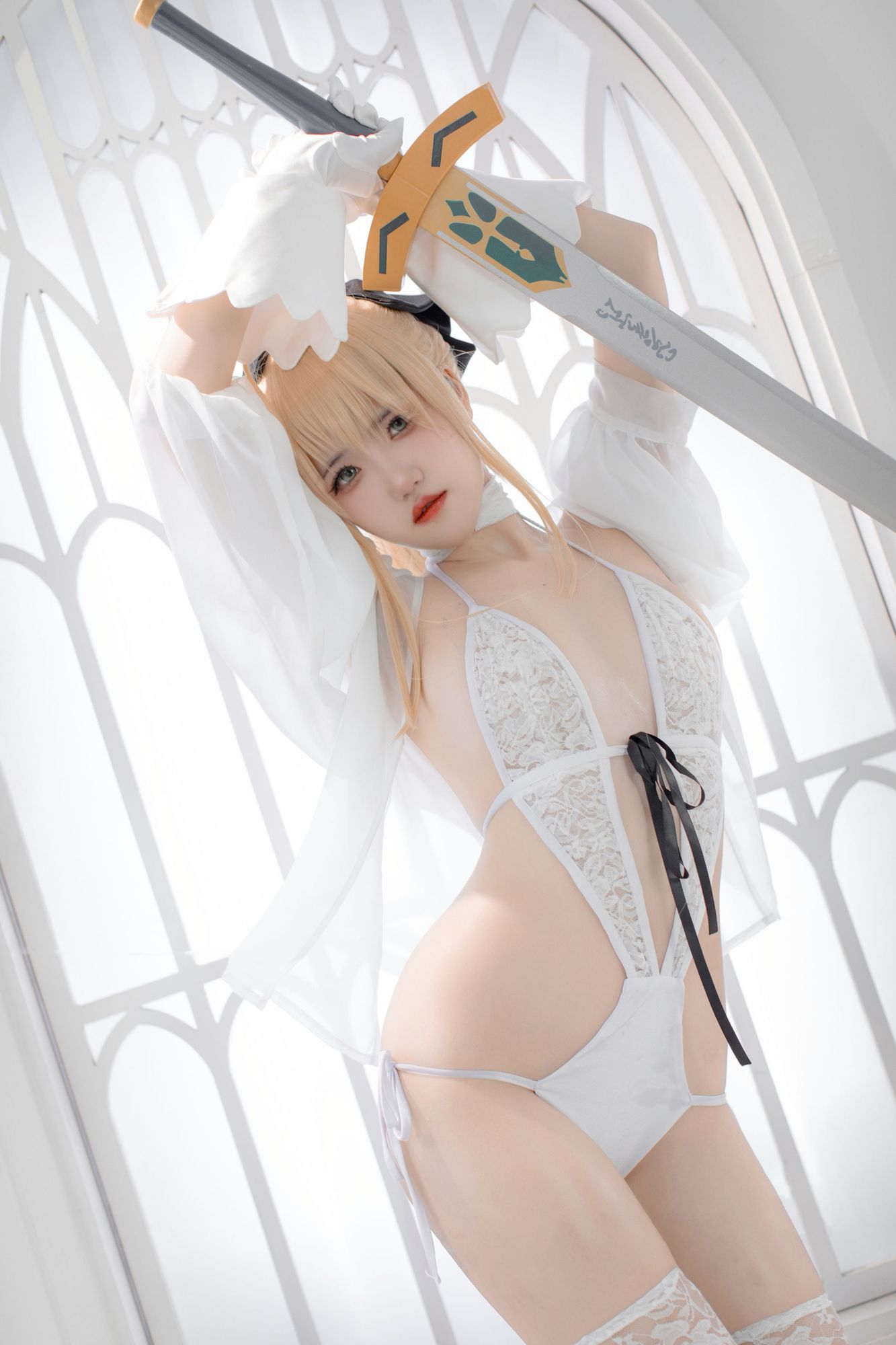 图片[3]-No.042 – Fate 白Saber [50P]-coswz-cos王者