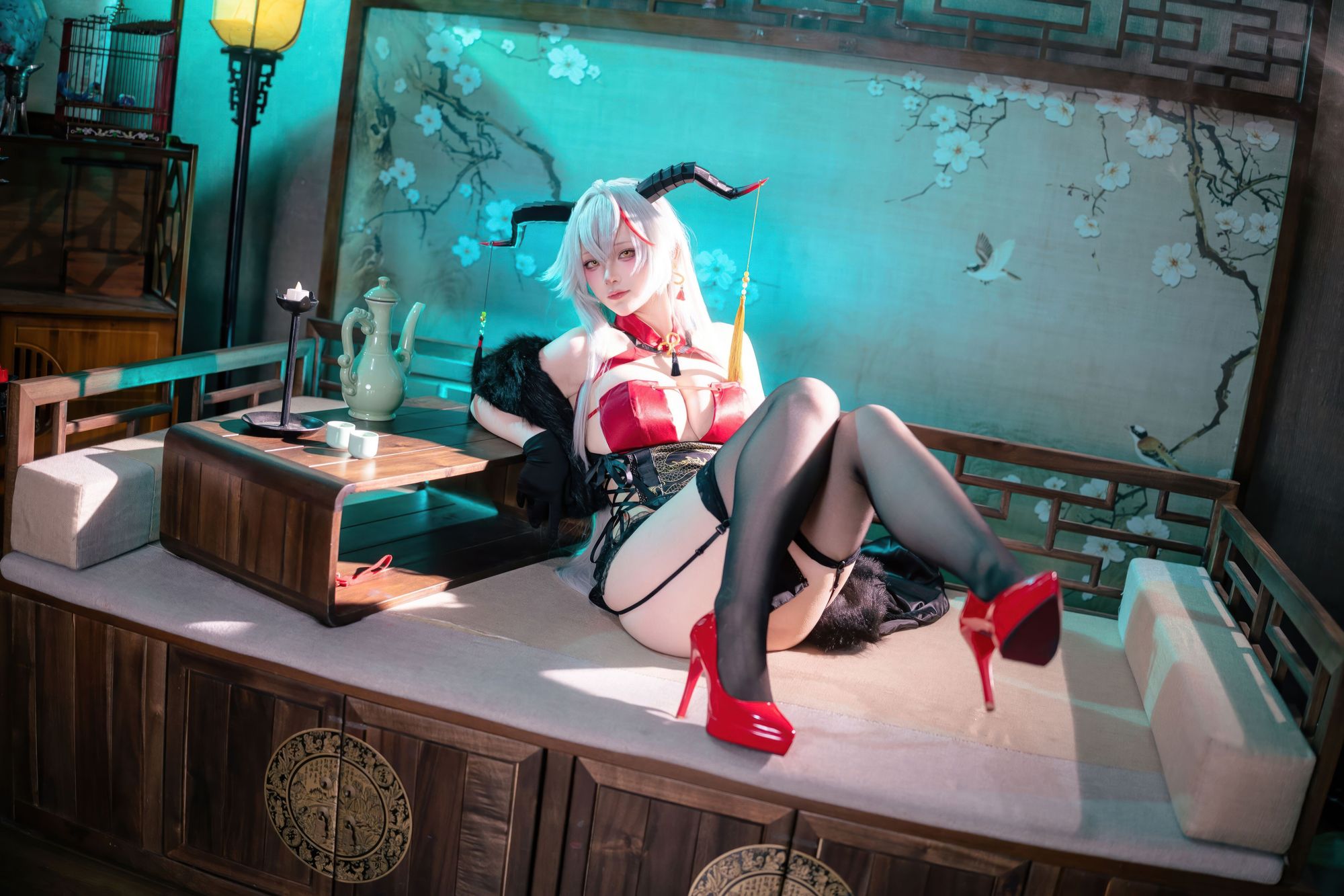 图片[3]-No.042 – 碧蓝航线 埃吉尔旗袍 [50P]-coswz-cos王者