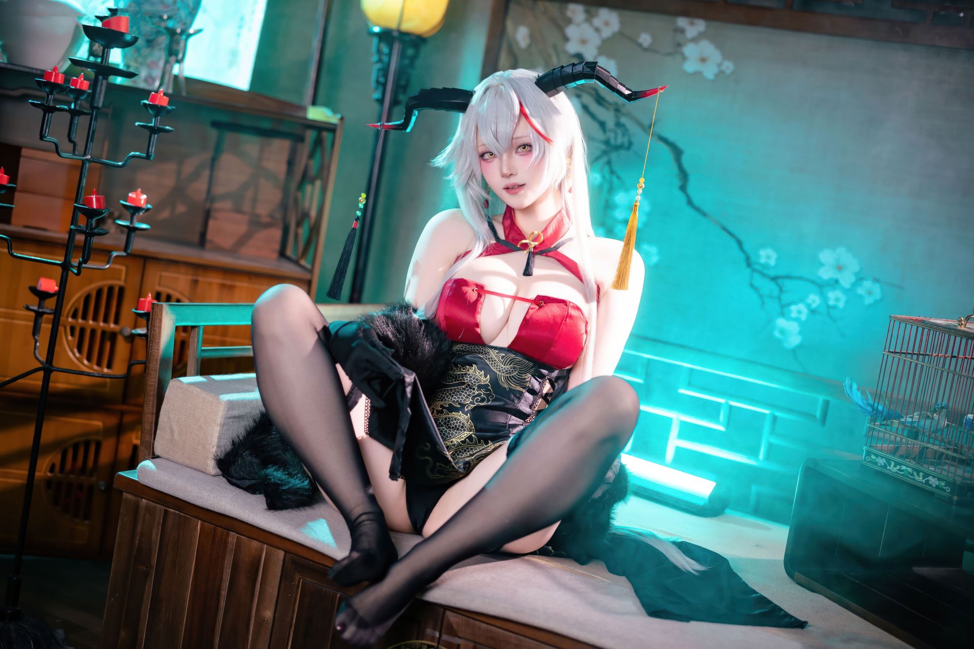 图片[6]-No.042 – 碧蓝航线 埃吉尔旗袍 [50P]-coswz-cos王者