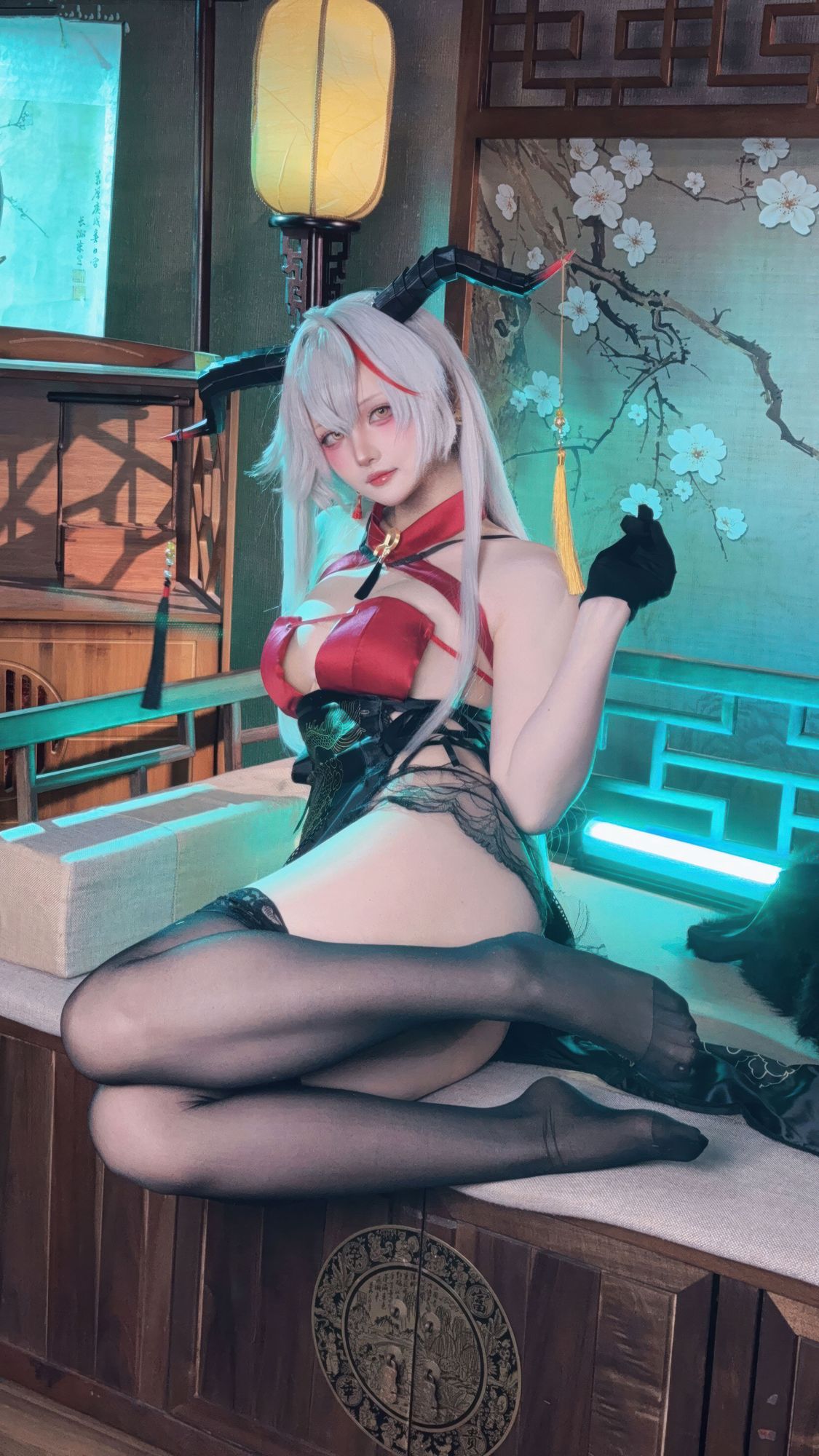 图片[5]-No.042 – 碧蓝航线 埃吉尔旗袍 [50P]-coswz-cos王者