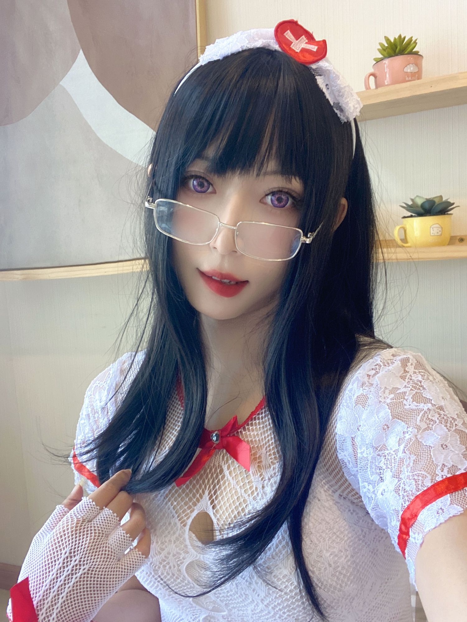 图片[6]-No.043 – 白网护士套 [48P 2V]-coswz-cos王者