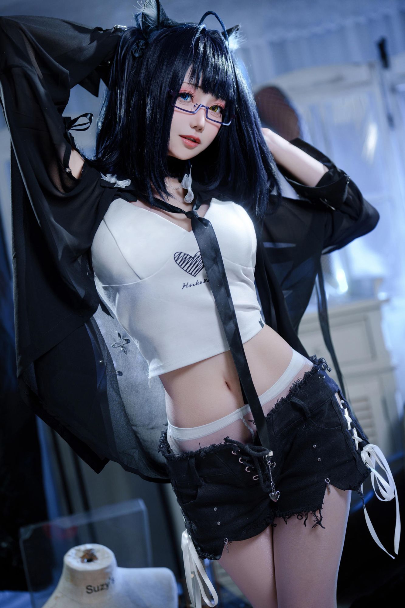 图片[3]-No.043 – 黑茶子 [22P]-coswz-cos王者