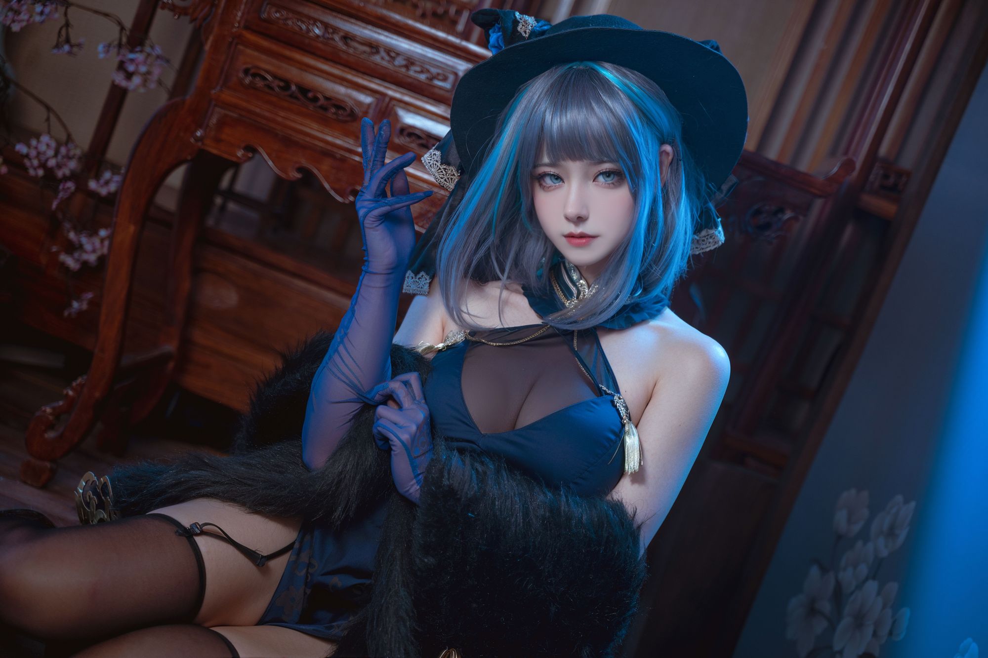 图片[10]-No.044 – 碧蓝航线 柴郡旗袍 [12P]-coswz-cos王者
