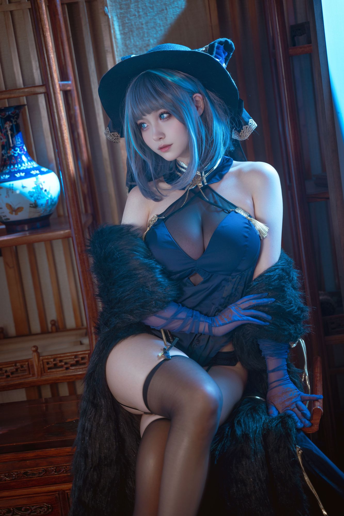 图片[5]-No.044 – 碧蓝航线 柴郡旗袍 [12P]-coswz-cos王者