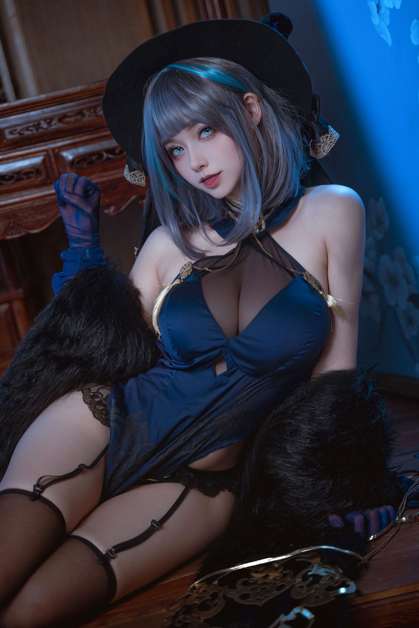 图片[3]-No.044 – 碧蓝航线 柴郡旗袍 [12P]-coswz-cos王者