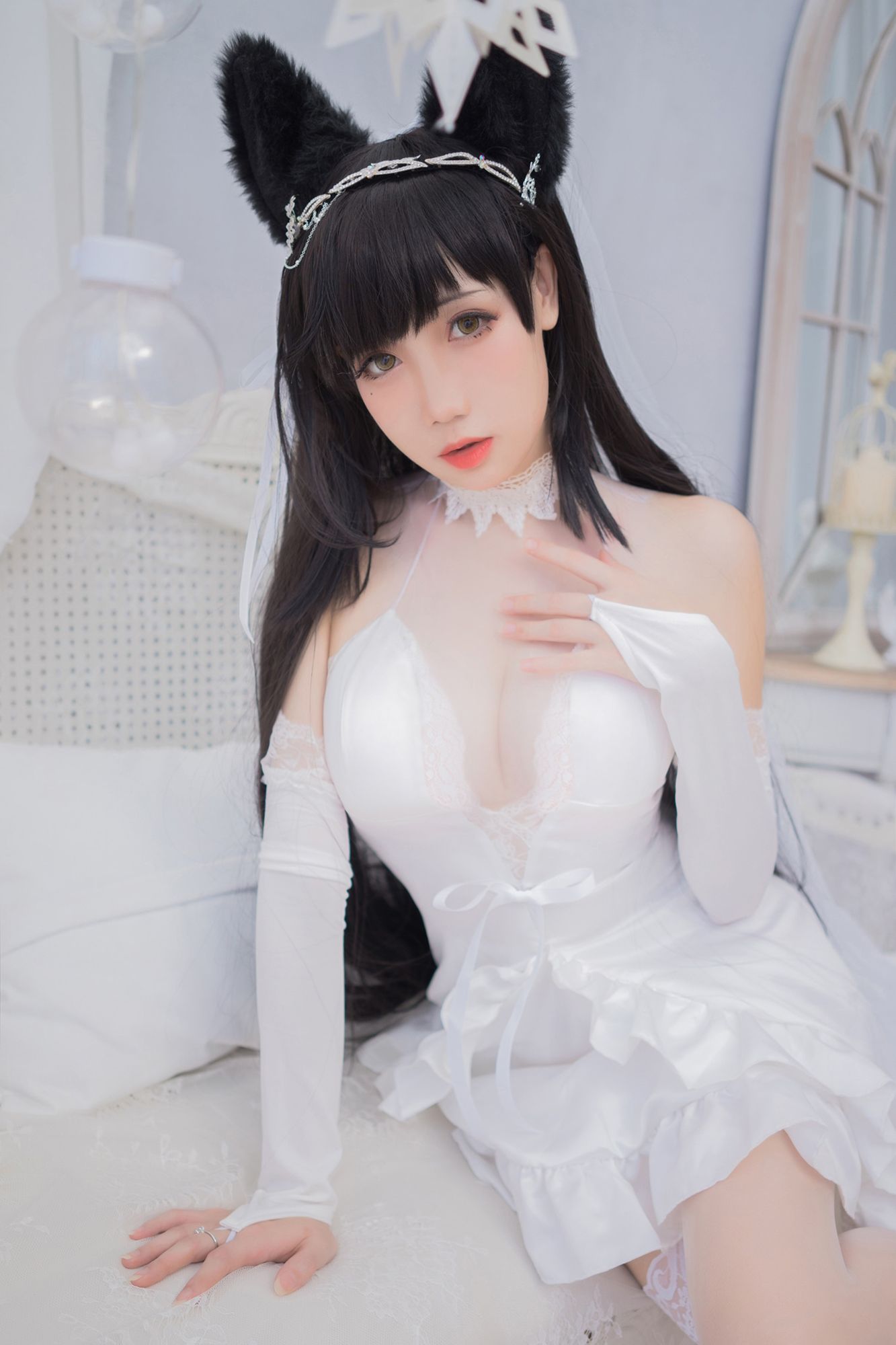 No.046 - 碧蓝航线 爱宕花嫁 [20P]-coswz-cos王者