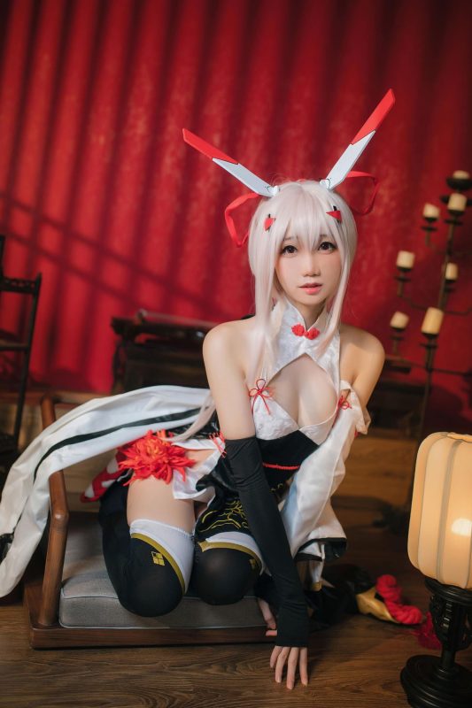 No.048 - 碧蓝航线 绫波旗袍 [25P]-coswz-cos王者