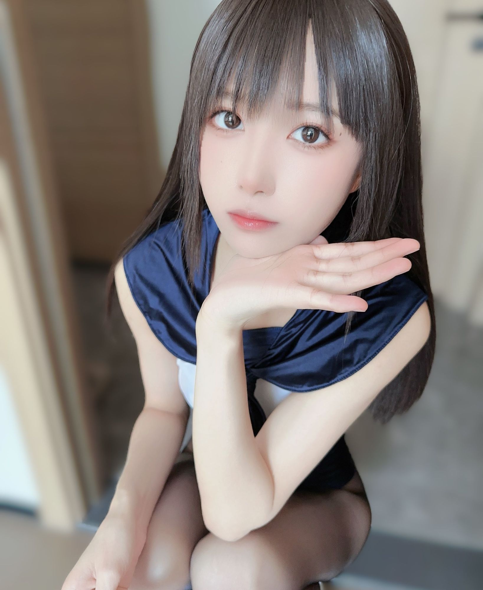 No.048 – 蓝色连体泳衣 [95P 6V]-coswz-cos王者