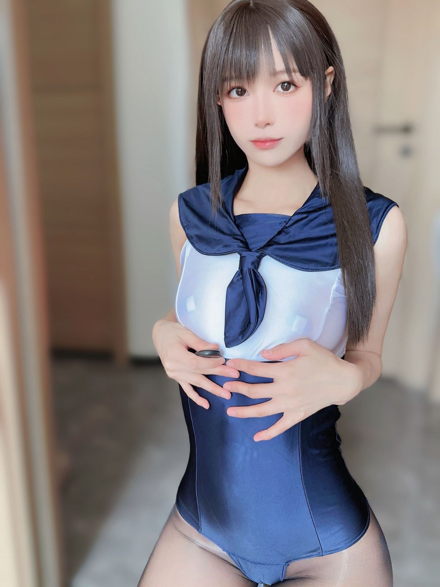 图片[5]-No.048 – 蓝色连体泳衣 [95P 6V]-coswz-cos王者