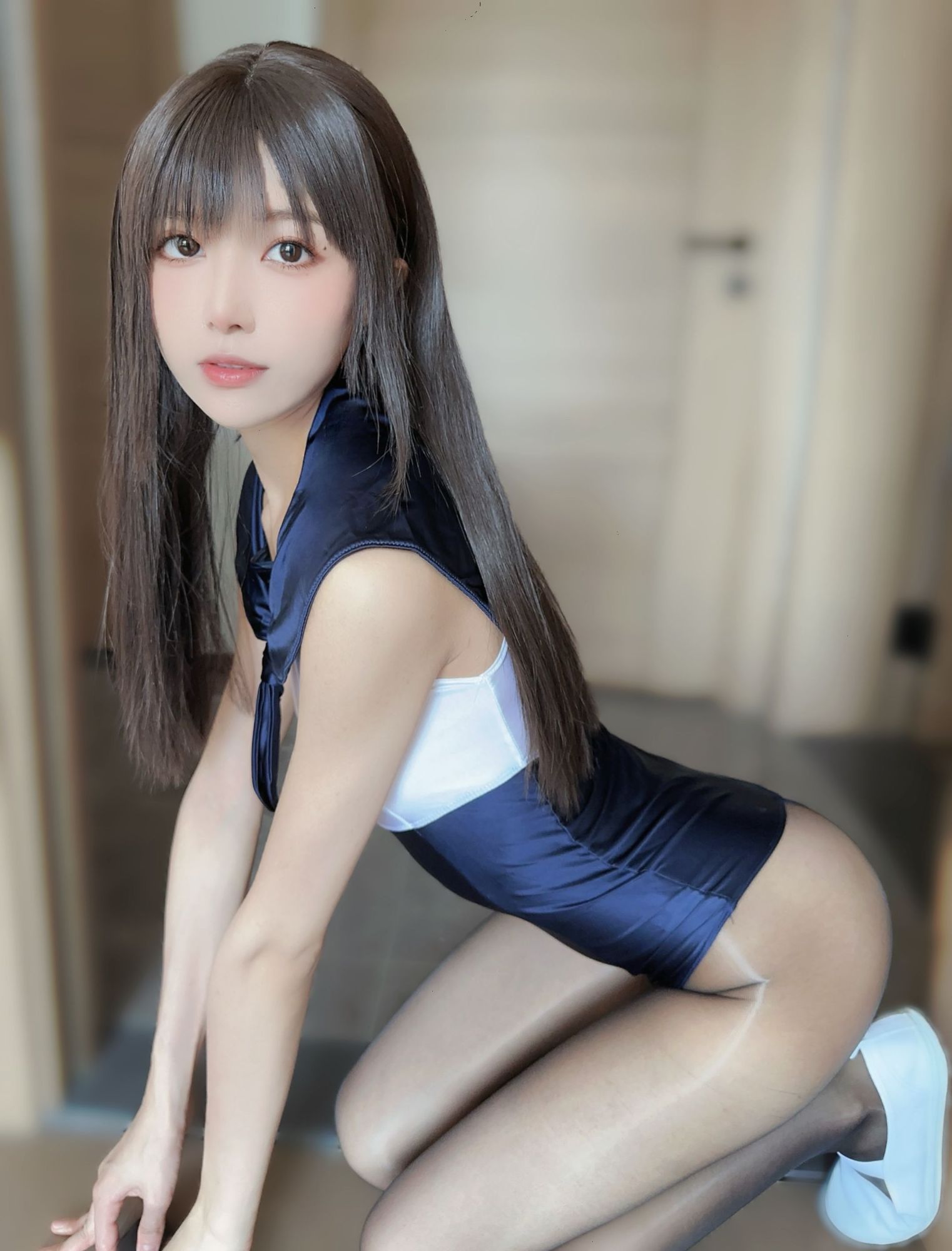 图片[4]-No.048 – 蓝色连体泳衣 [95P 6V]-coswz-cos王者