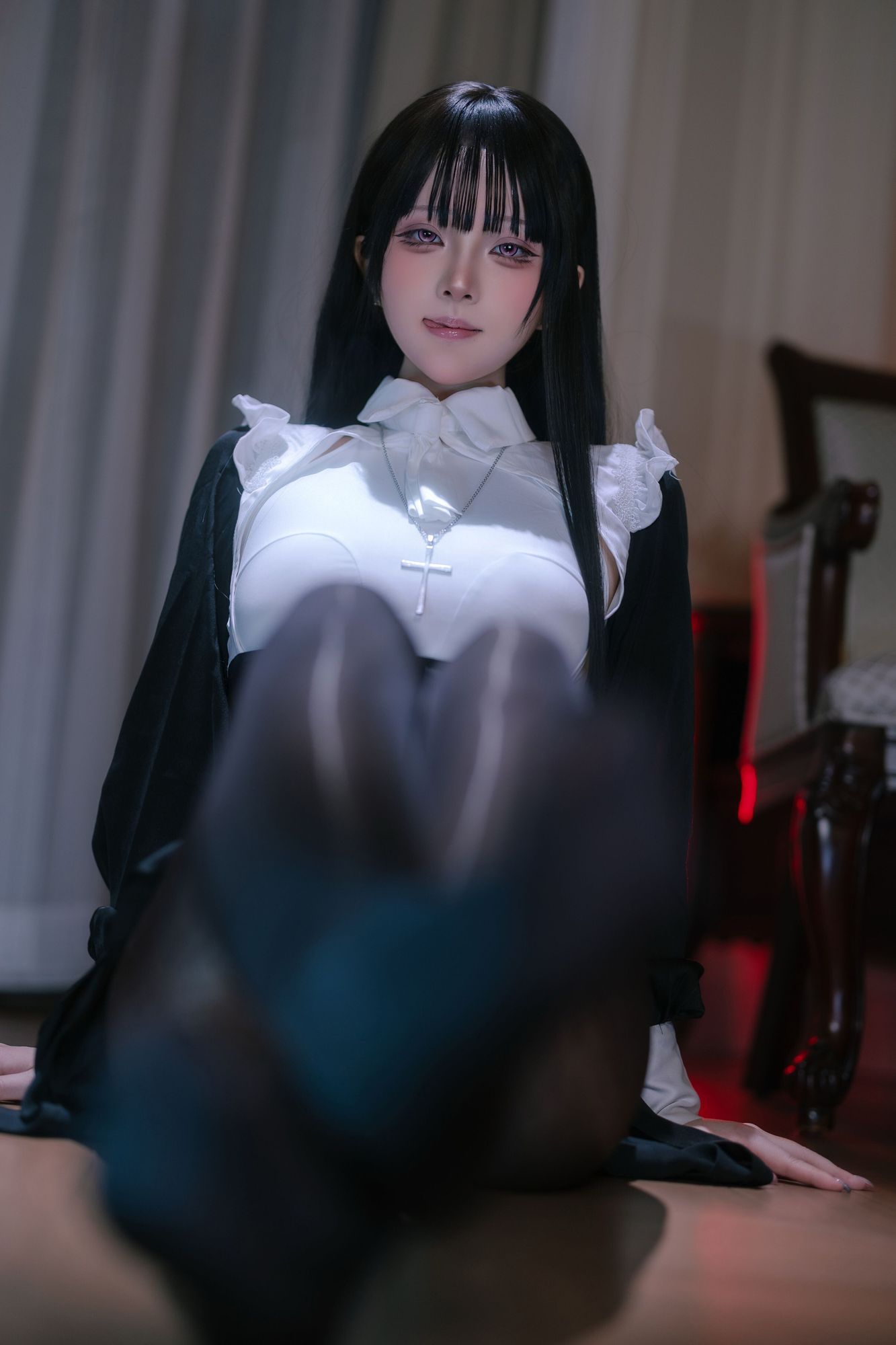 图片[6]-No.048 – 黑丝修女 [40P]-coswz-cos王者