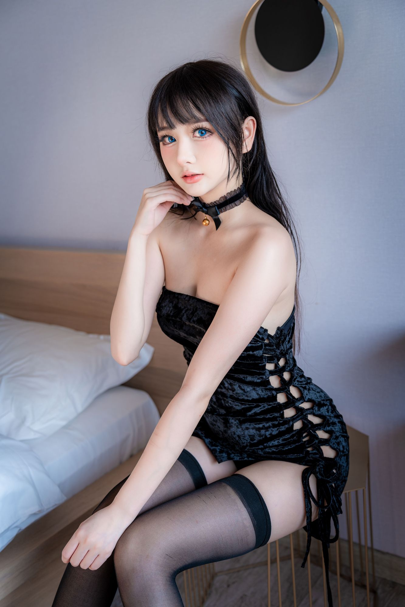 图片[3]-No.052 – 小黑裙 [30P]-coswz-cos王者