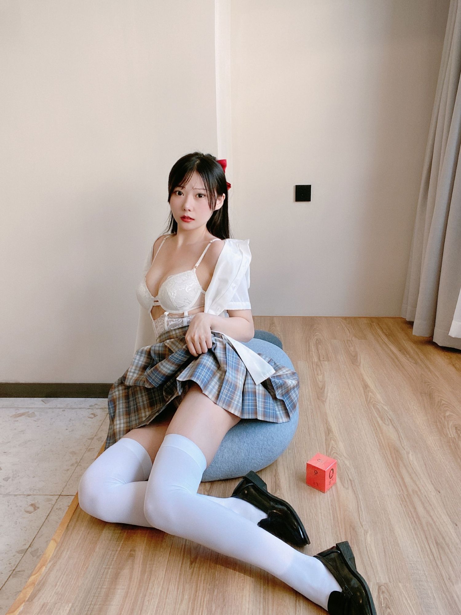 No.065 - 大象 JK格子裙 [30P]-coswz-cos王者