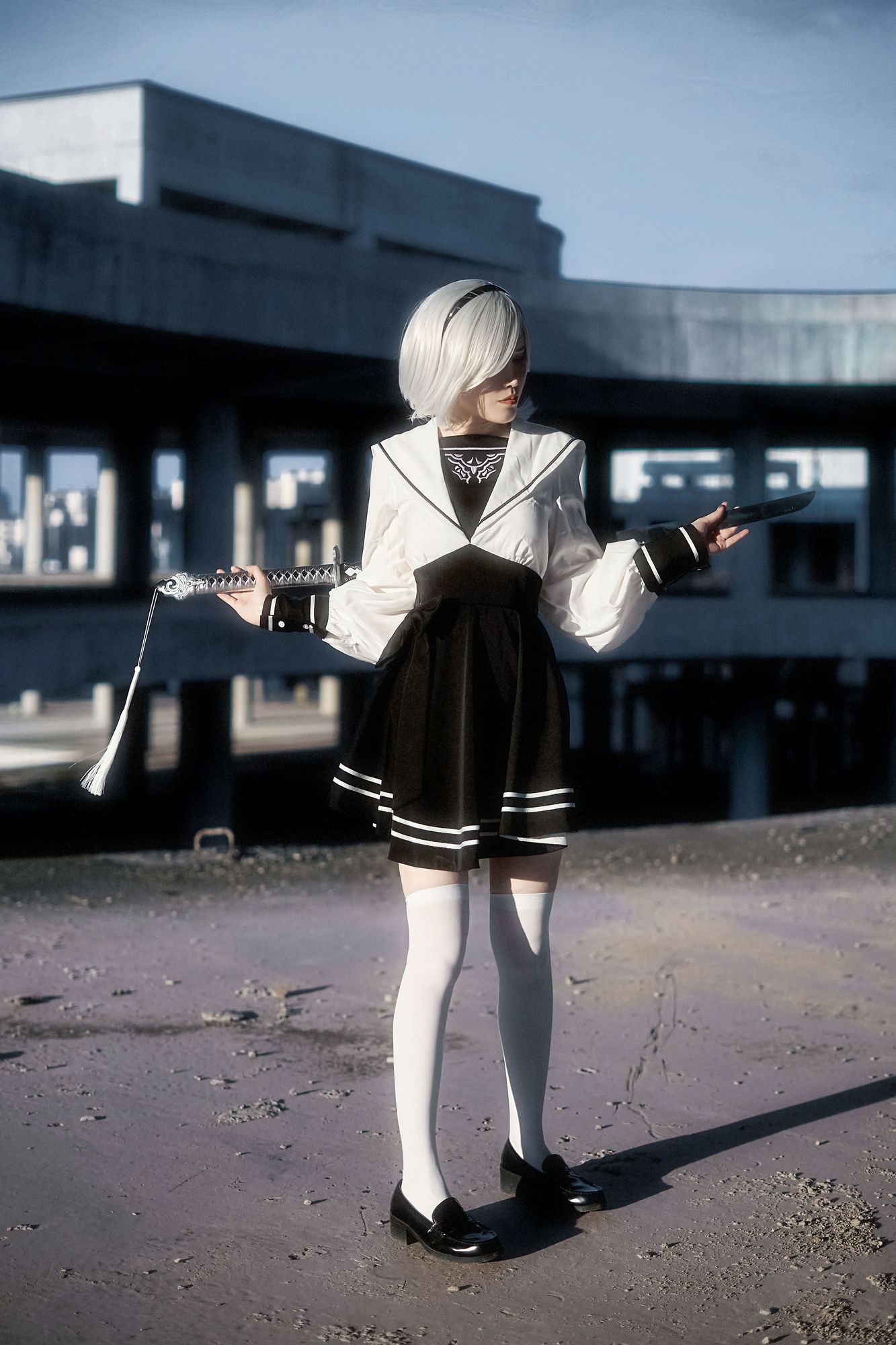 图片[2]-No.069 – 尼尔：机械纪元 2B废墟 [33P 1V]-coswz-cos王者