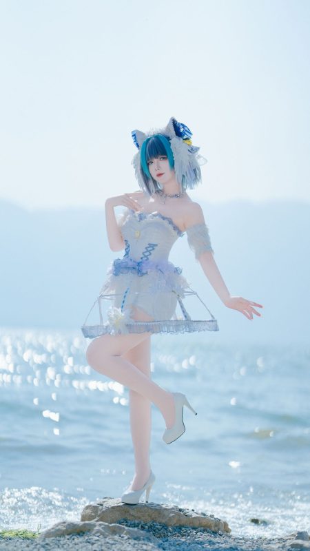 No.069 - 碧蓝航线 柴郡小礼服 [10P]-coswz-cos王者