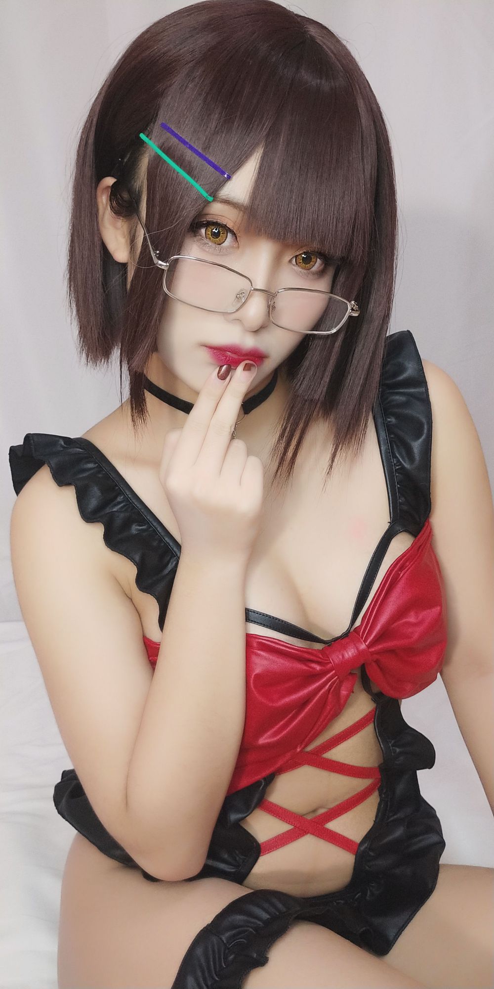 图片[68]-No.075 – 红色蝴蝶结妹妹 [99P 7V]-coswz-cos王者