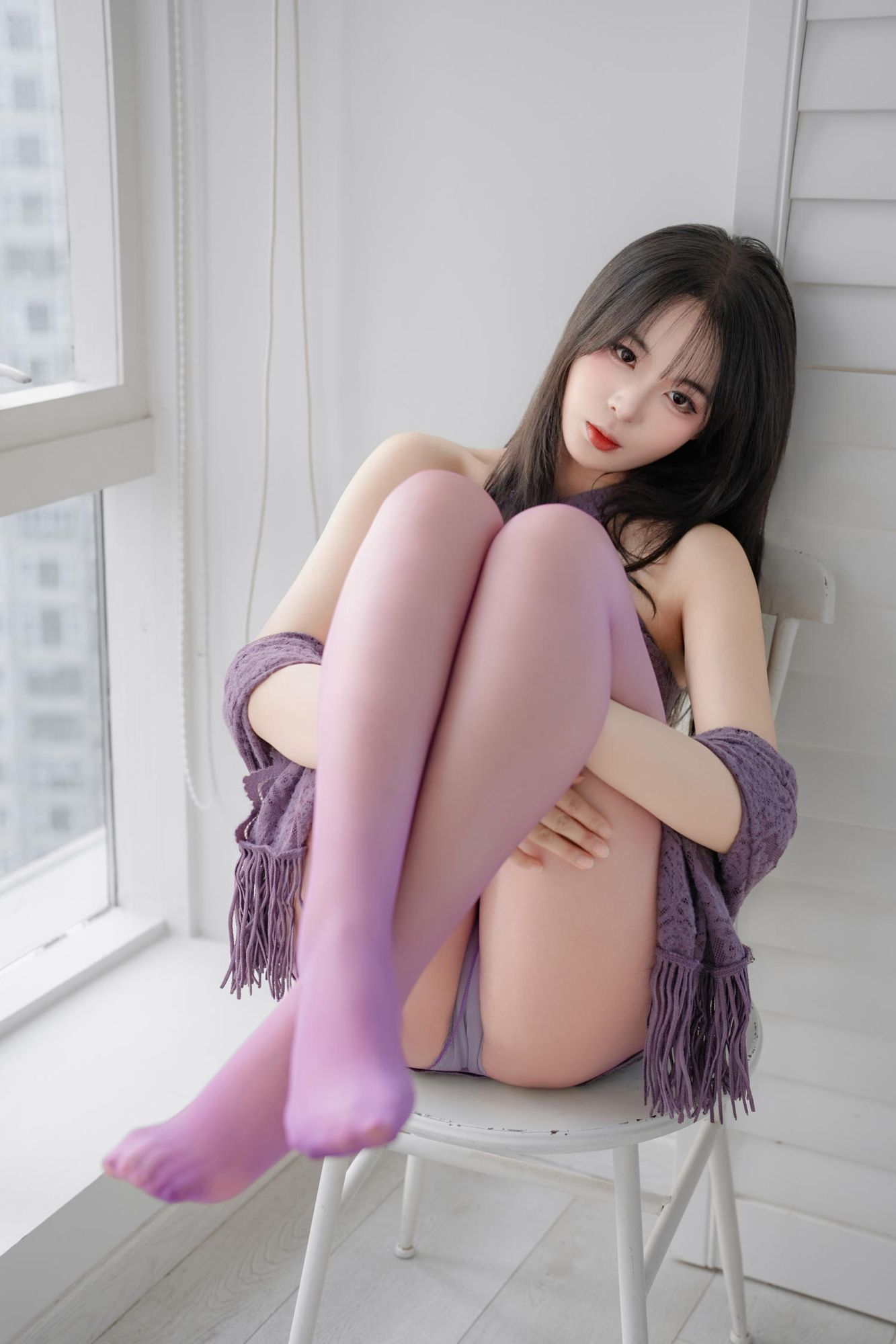 No.084 - 紫色旗袍 [140P]-coswz-cos王者