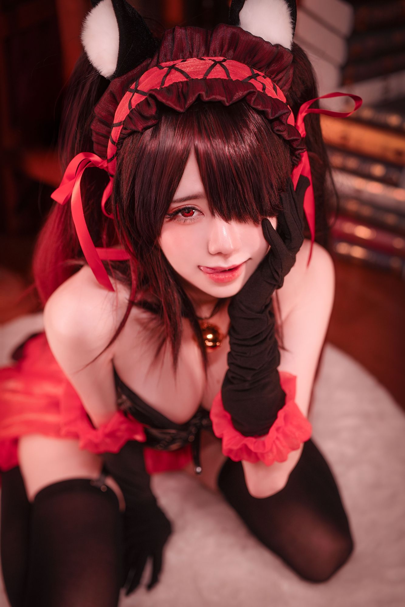 图片[2]-No.085 – Kurumi Cat Bunny Girl [22P]-coswz-cos王者